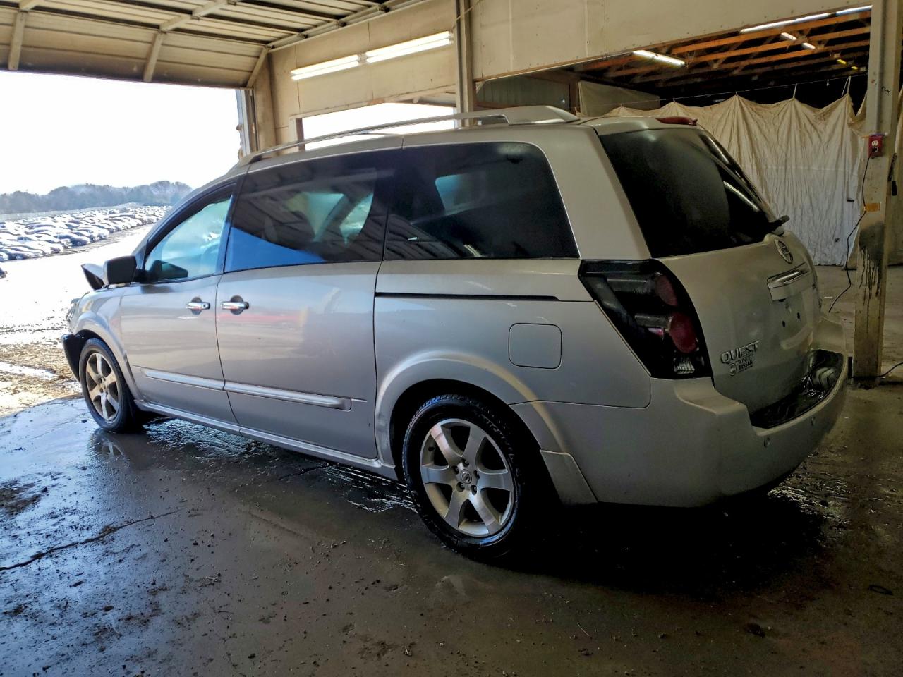 2007 Nissan Quest S Silver vin: 5N1BV28U67N102022