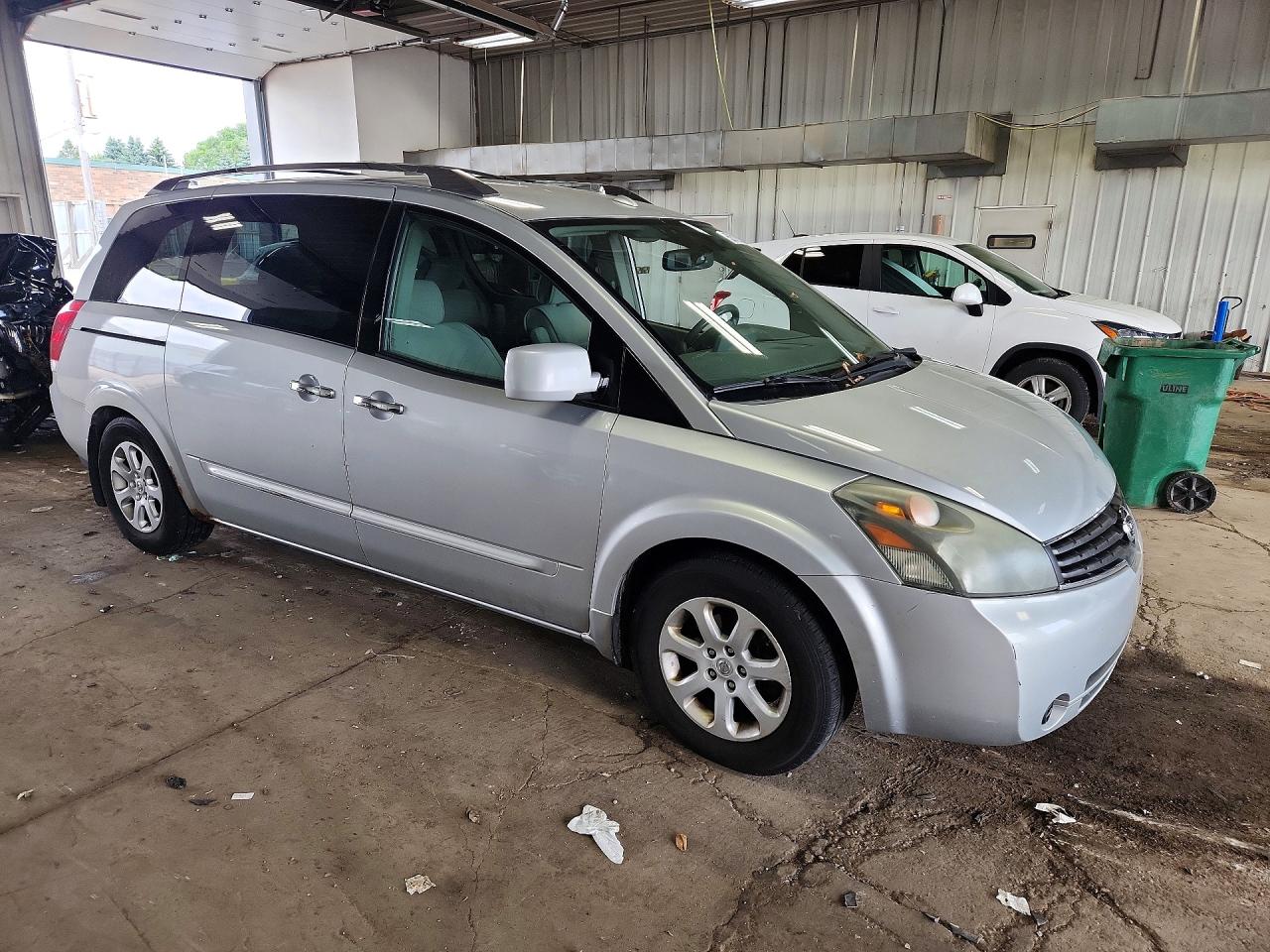 2007 Nissan Quest 3.5 Silver vin: 5N1BV28U67N125137
