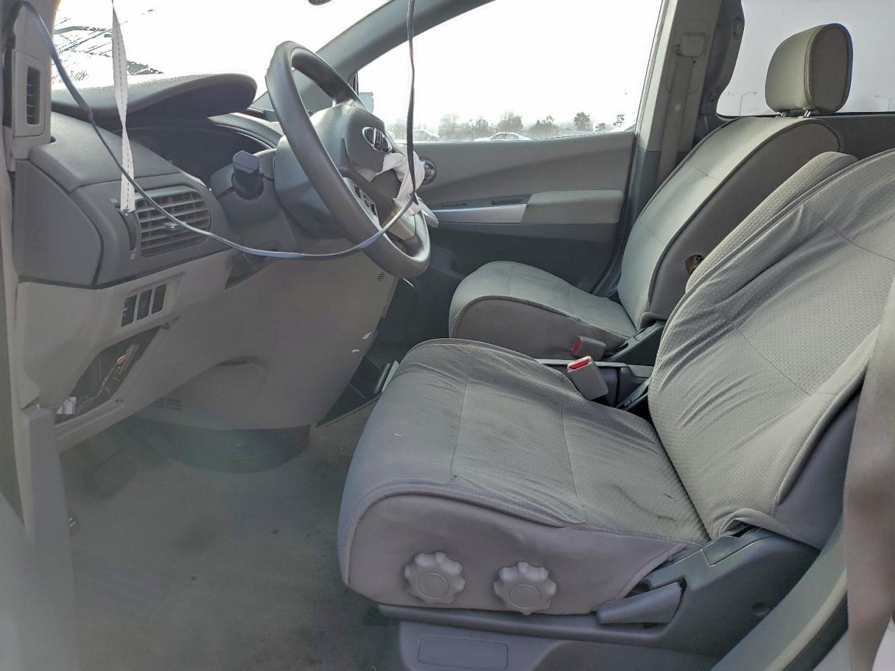 2009 Nissan Quest S White vin: 5N1BV28U69N105604