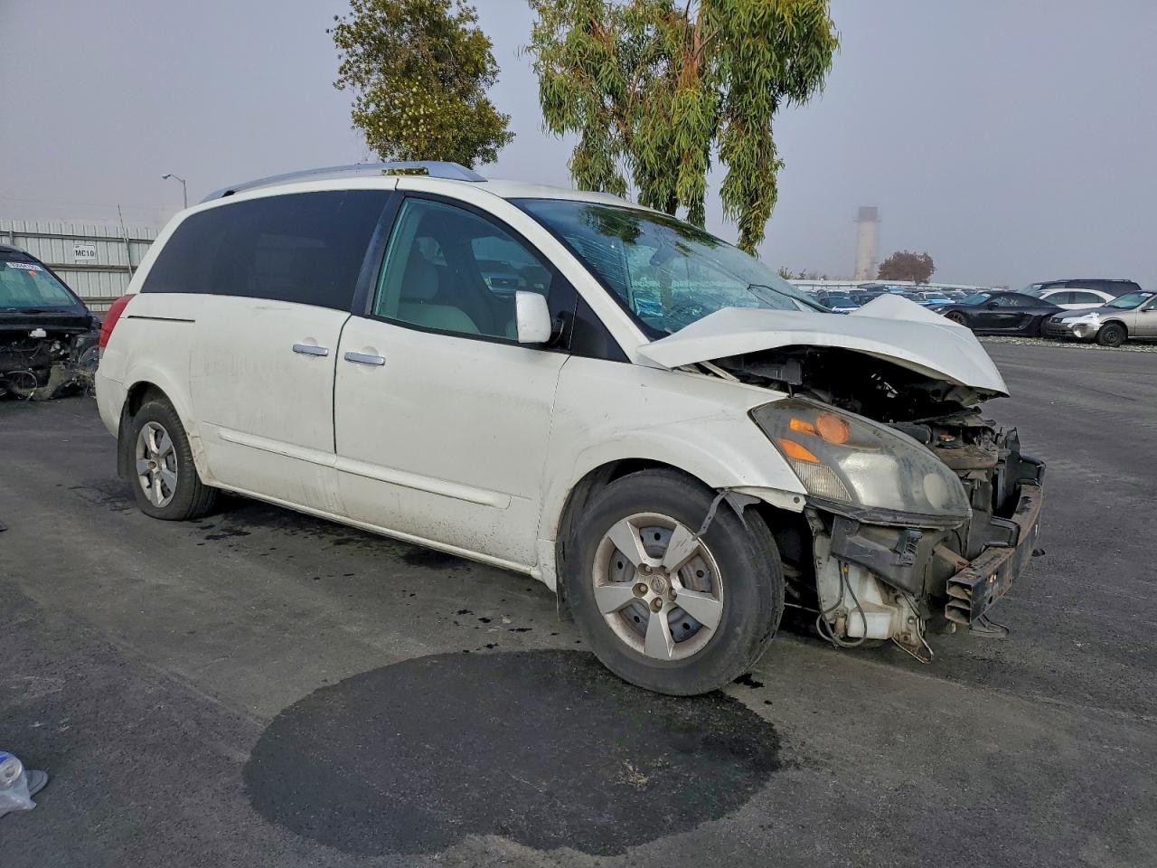 2009 Nissan Quest S White vin: 5N1BV28U69N105604