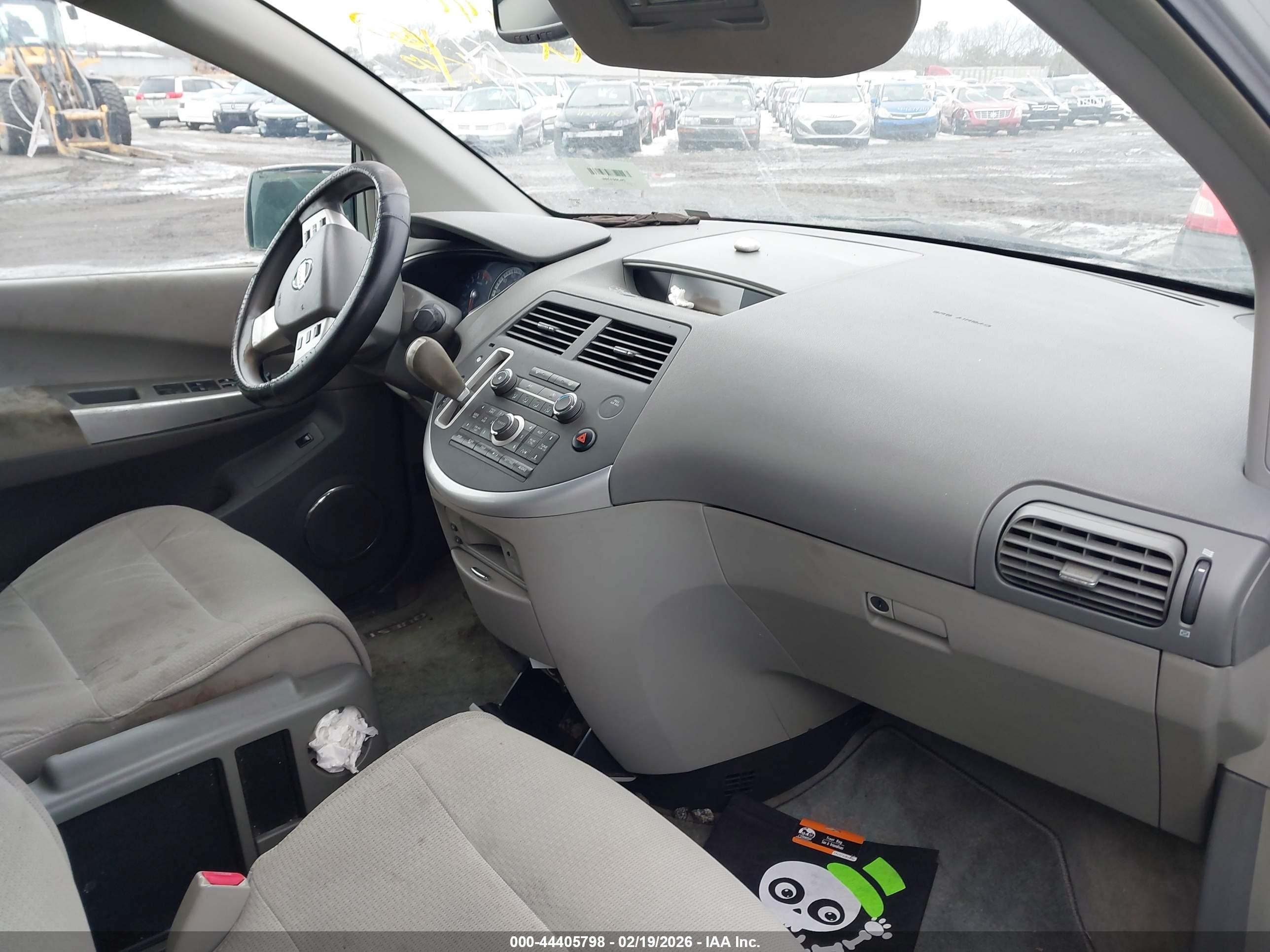2007 Nissan Quest 3.5 S Gray vin: 5N1BV28U77N121663