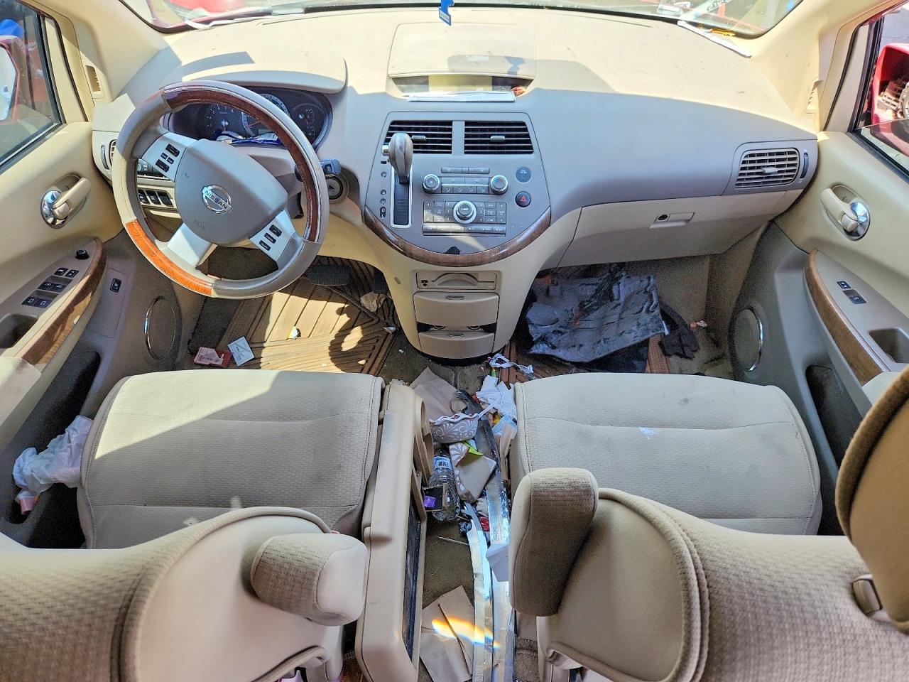 2008 Nissan Quest 3.5 Red vin: 5N1BV28U78N103133
