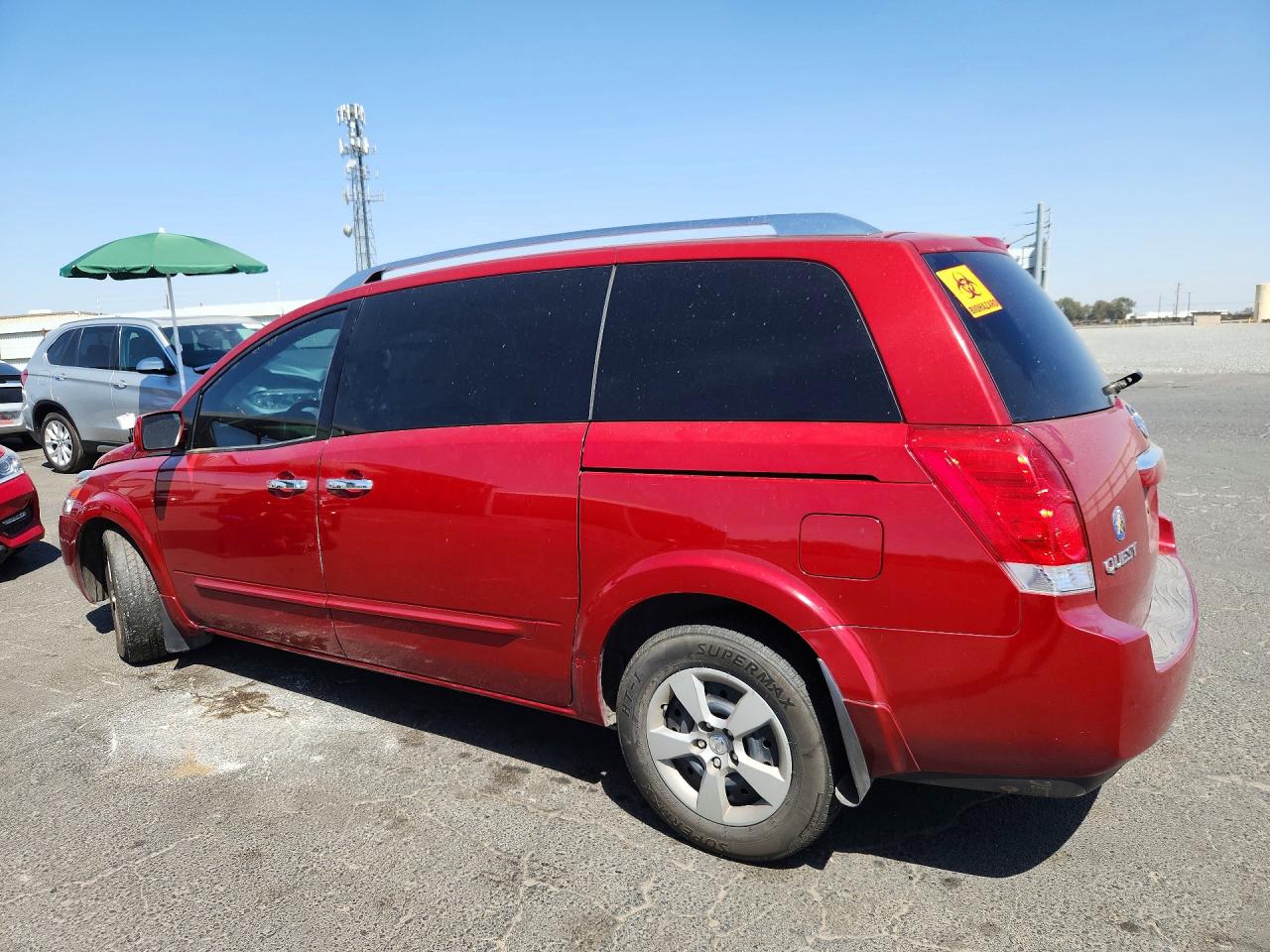 2008 Nissan Quest 3.5 Red vin: 5N1BV28U78N103133