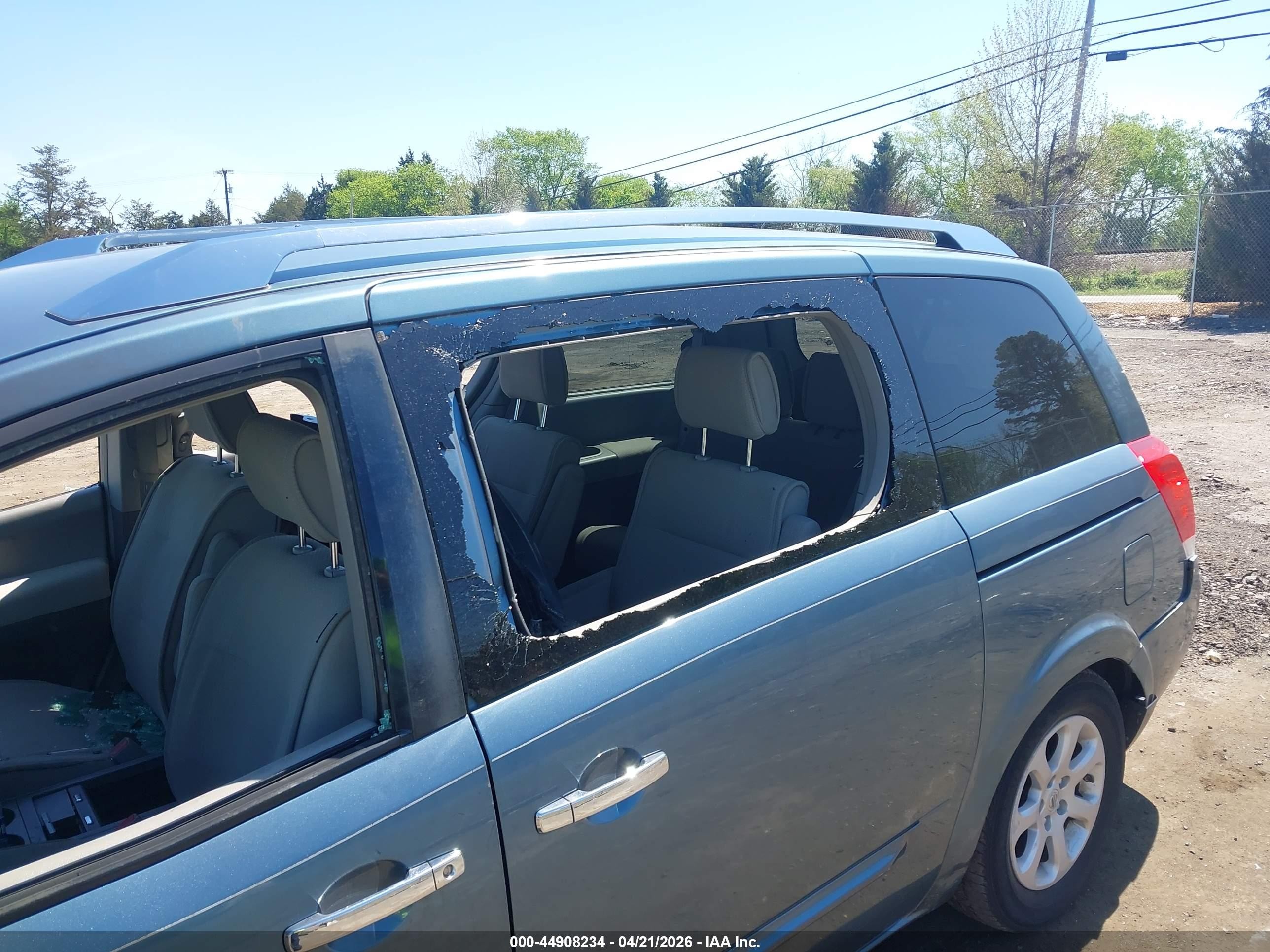 2009 Nissan Quest 3.5 Sl Light Blue vin: 5N1BV28U79N102341