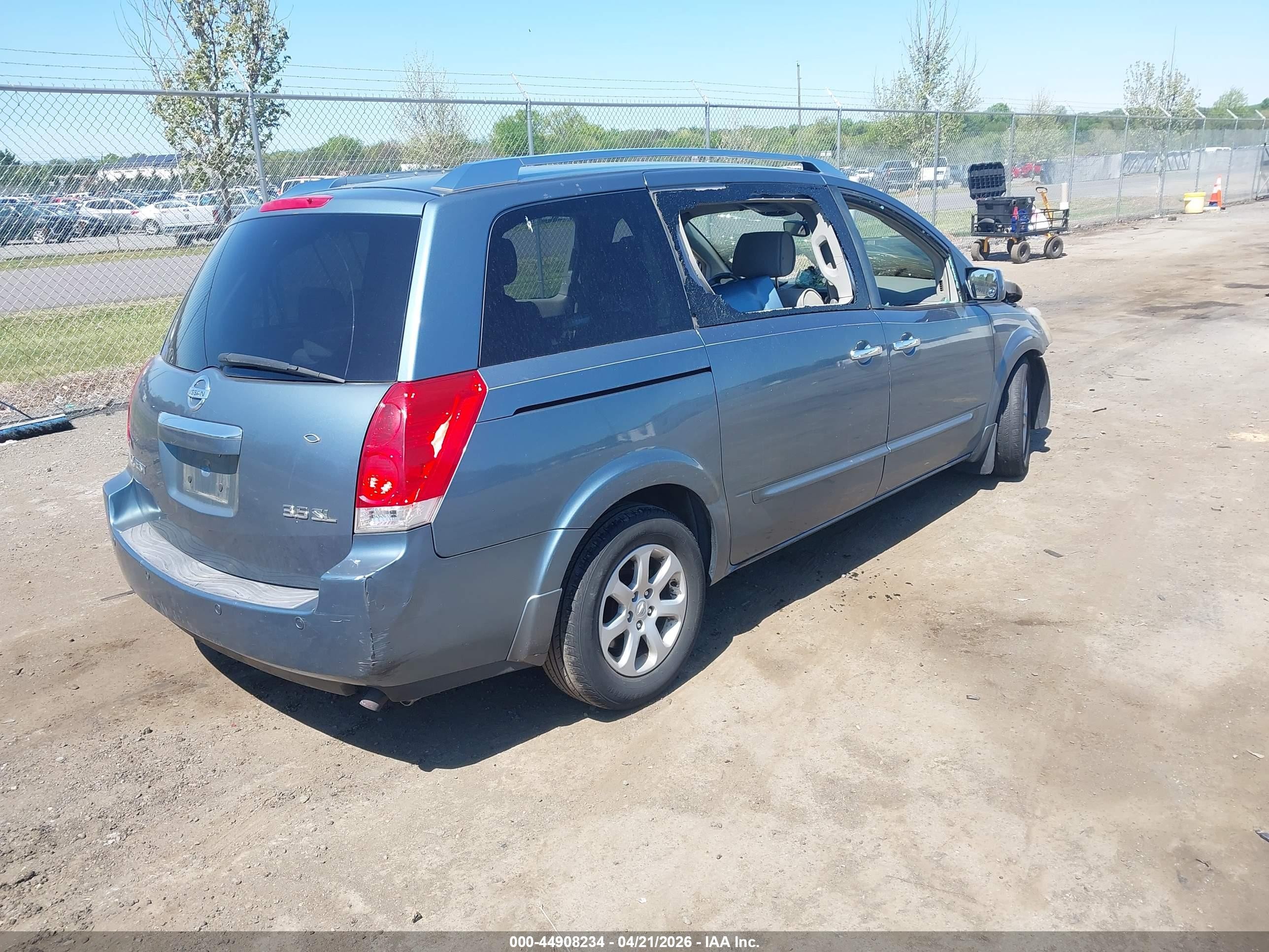 2009 Nissan Quest 3.5 Sl Light Blue vin: 5N1BV28U79N102341