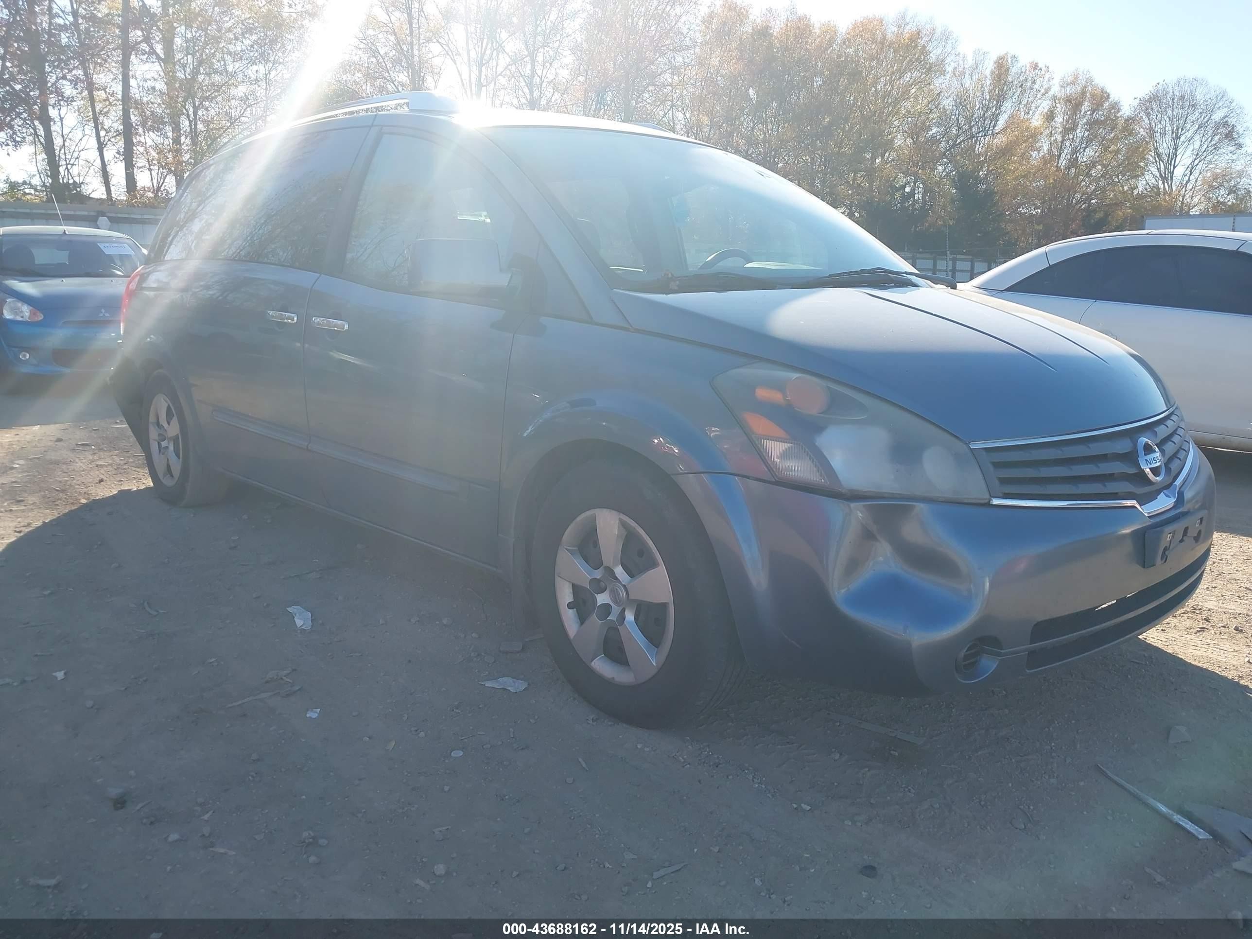 2009 Nissan Quest 3.5 S Blue vin: 5N1BV28U79N104106