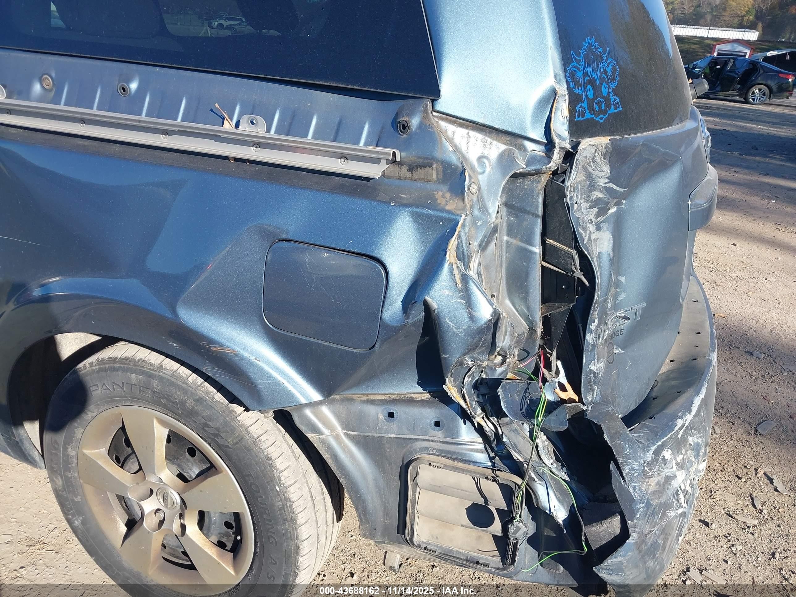 2009 Nissan Quest 3.5 S Blue vin: 5N1BV28U79N104106