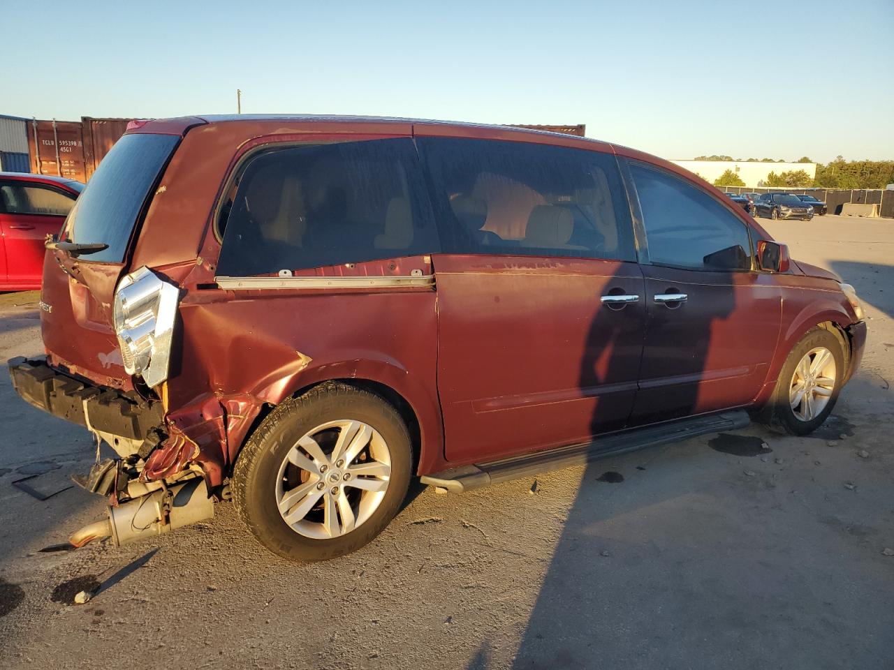 2009 Nissan Quest S Burgundy vin: 5N1BV28U79N106440