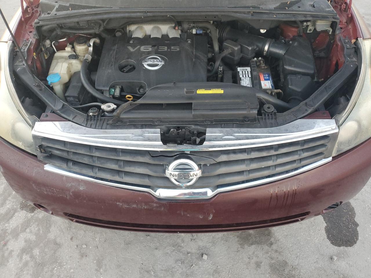 2009 Nissan Quest S Burgundy vin: 5N1BV28U79N106440