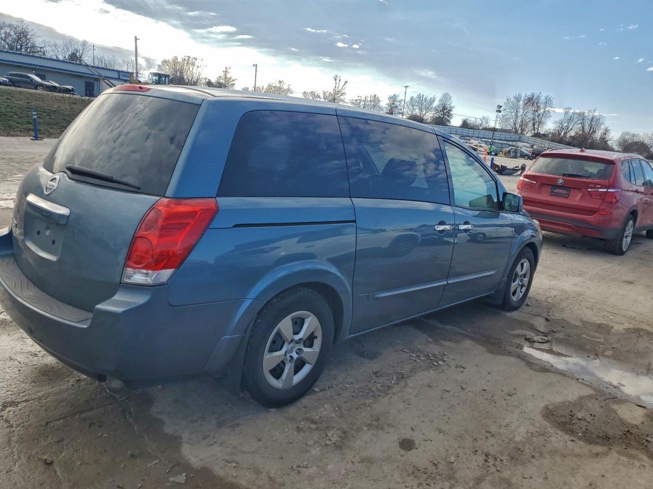 2009 Nissan Quest S Синий vin: 5N1BV28U79N108544