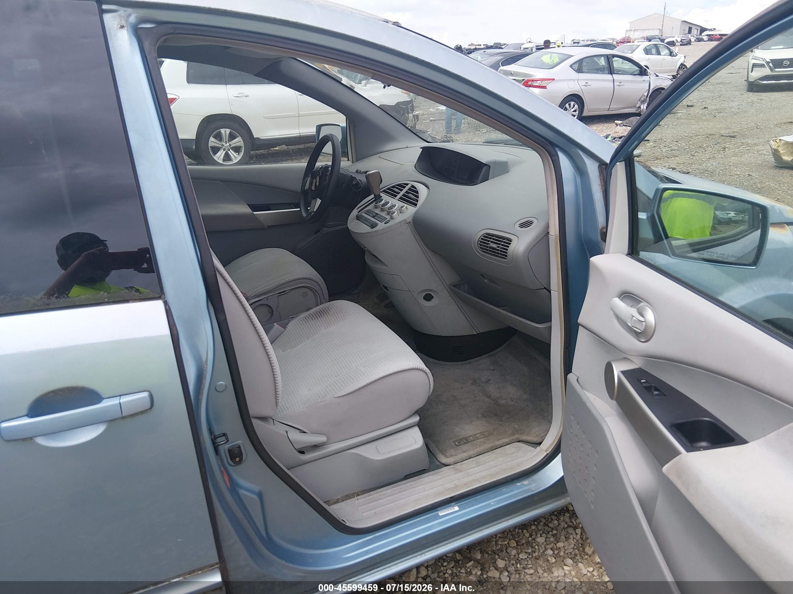 2004 Nissan Quest 3.5 S Light Blue vin: 5N1BV28U84N301004