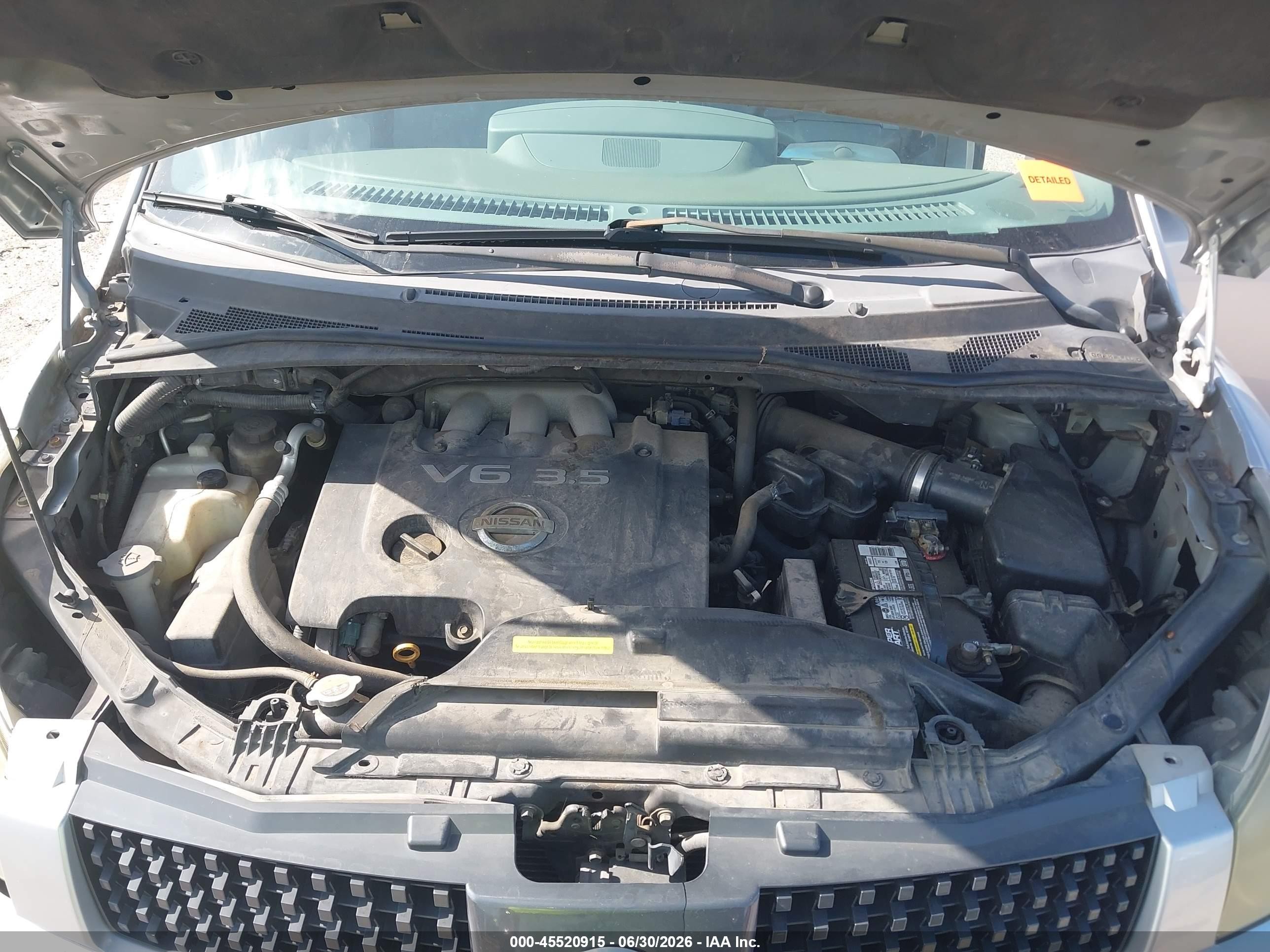 2006 Nissan Quest 3.5 S Silver vin: 5N1BV28U86N111836