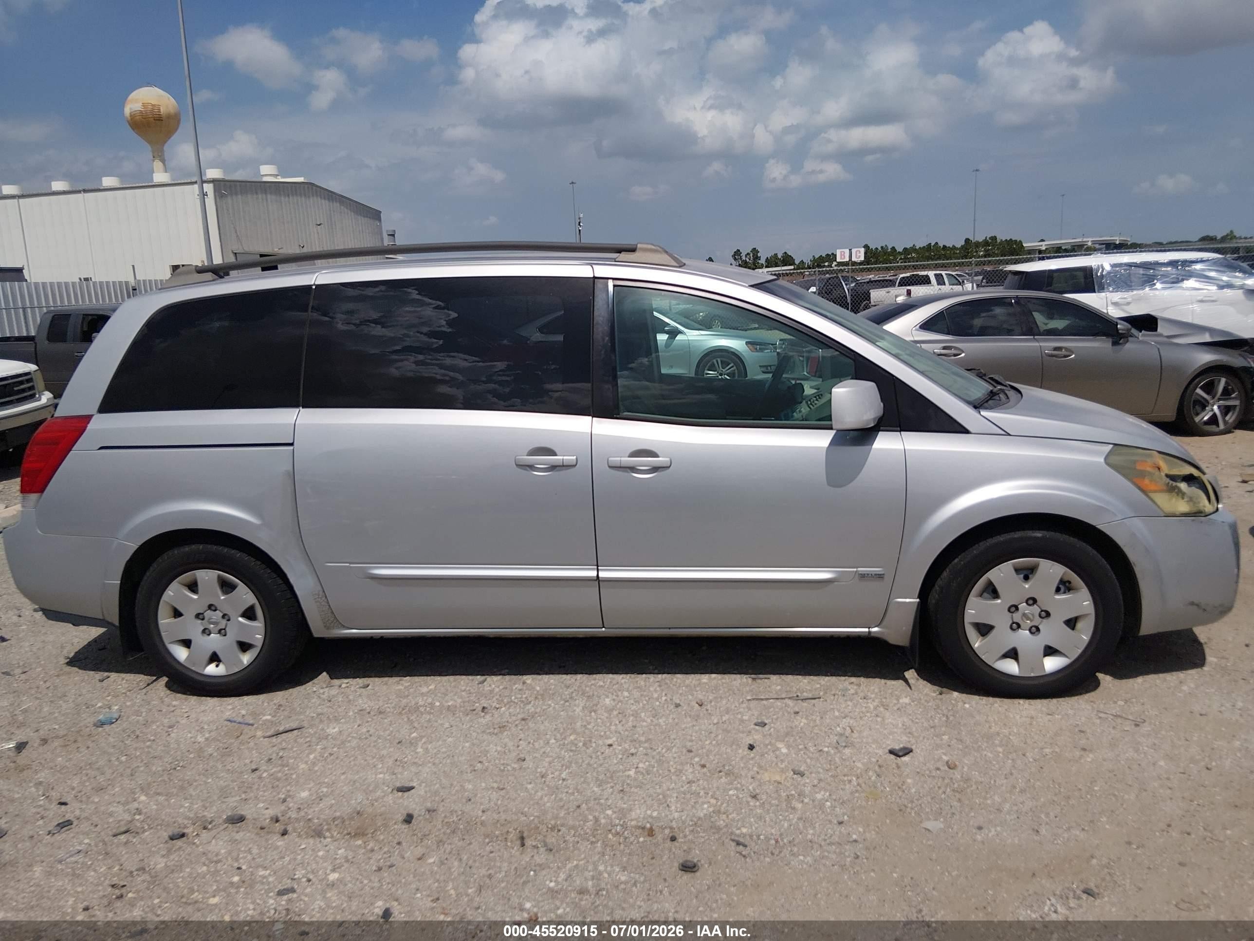 2006 Nissan Quest 3.5 S Silver vin: 5N1BV28U86N111836