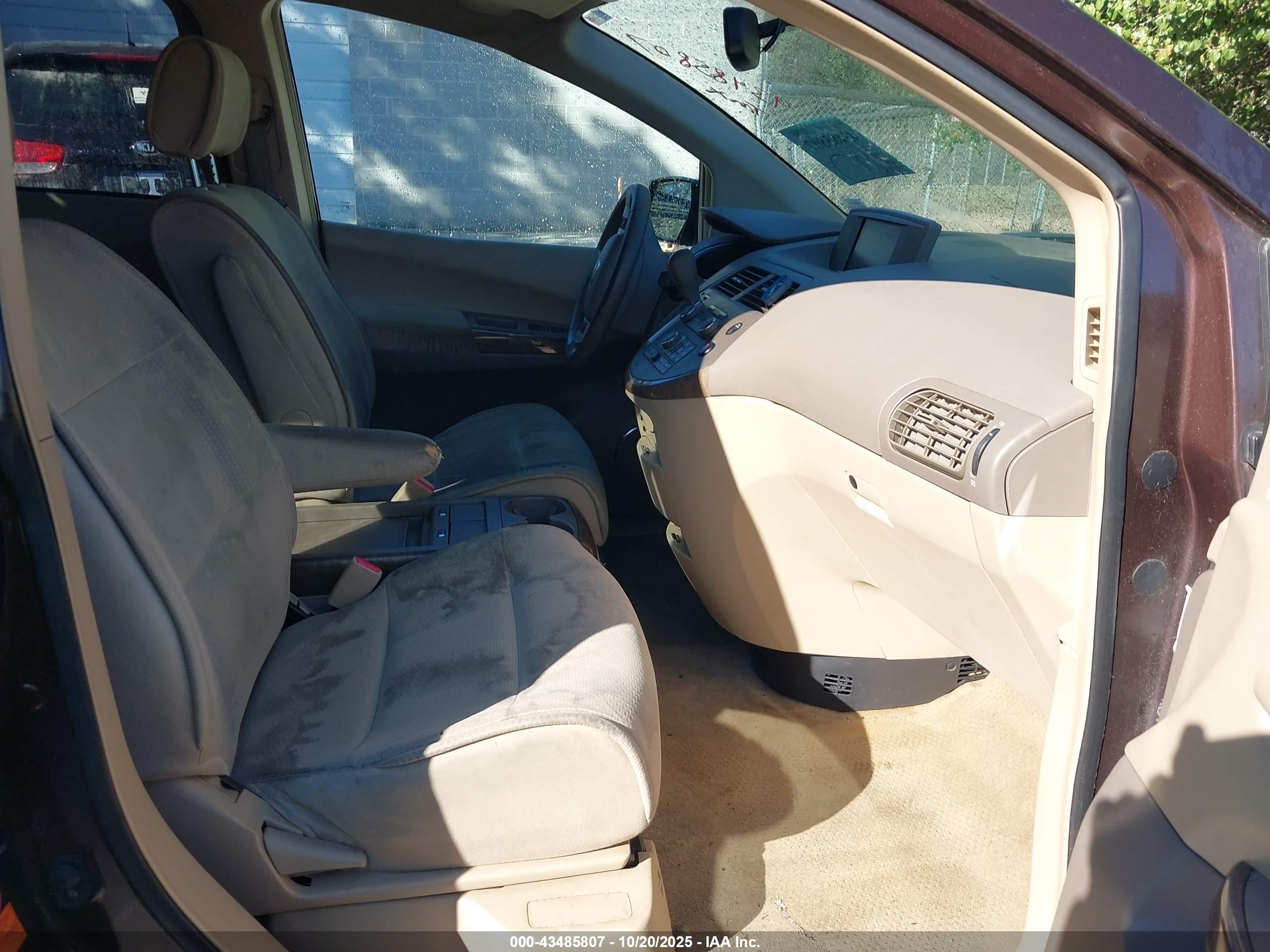 2007 Nissan Quest 3.5 Sl Brown vin: 5N1BV28U87N135085
