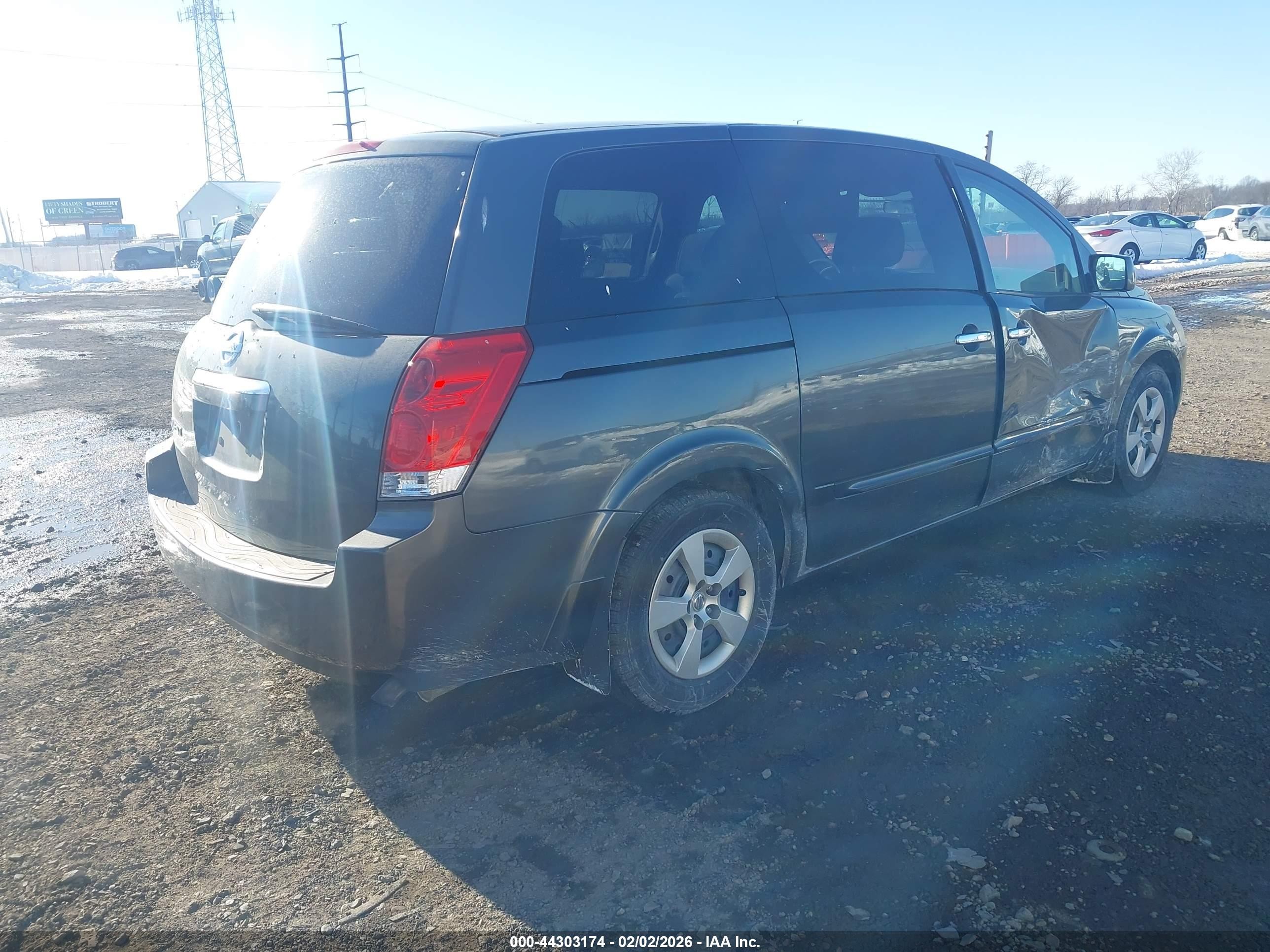 2009 Nissan Quest 3.5 Gray vin: 5N1BV28U89N106348