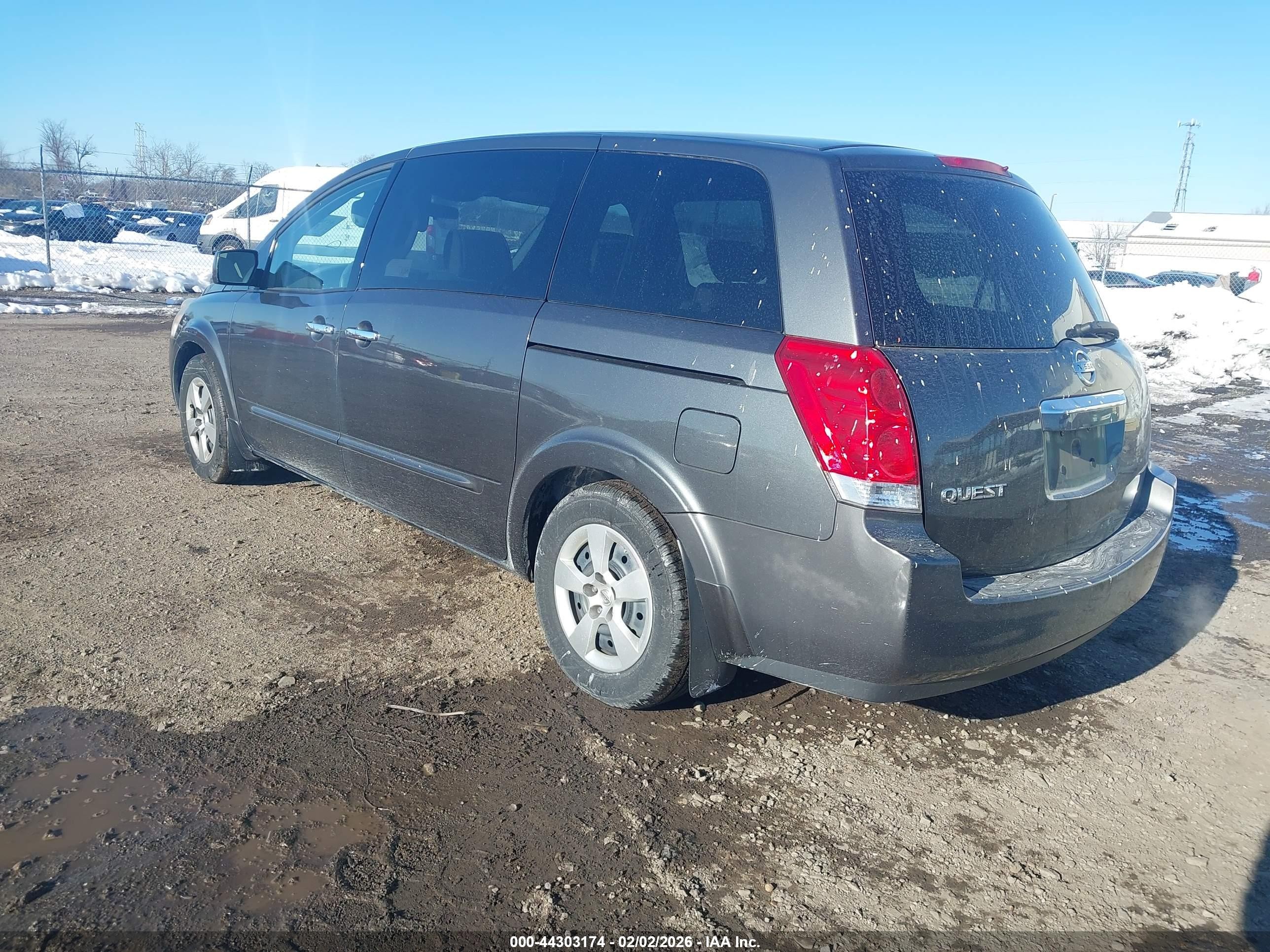 2009 Nissan Quest 3.5 Gray vin: 5N1BV28U89N106348