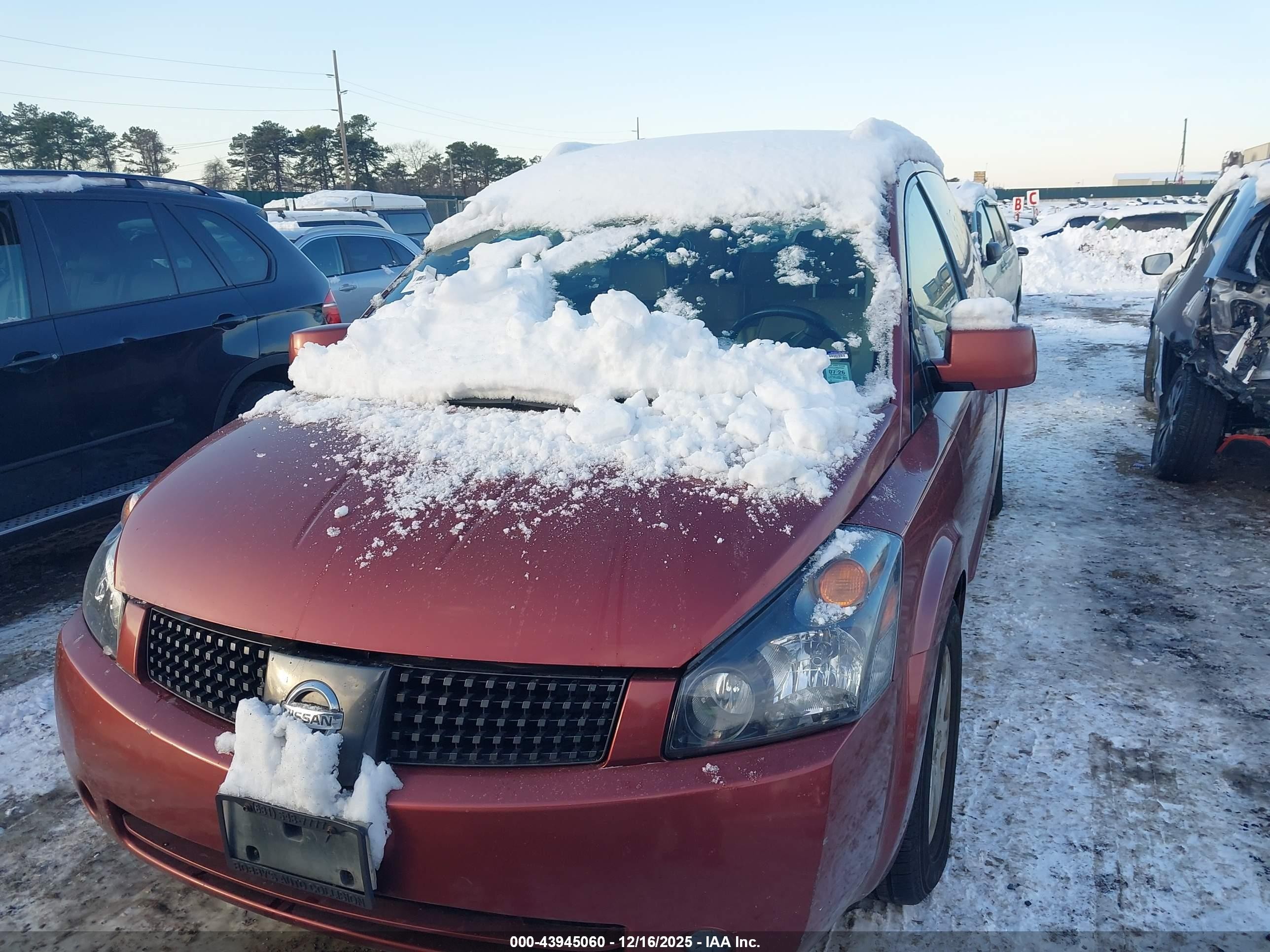 2004 Nissan Quest 3.5 Sl Maroon vin: 5N1BV28U94N301142