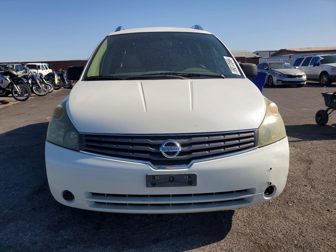 2007 Niss Quest Van White vin: 5N1BV28U97N110700