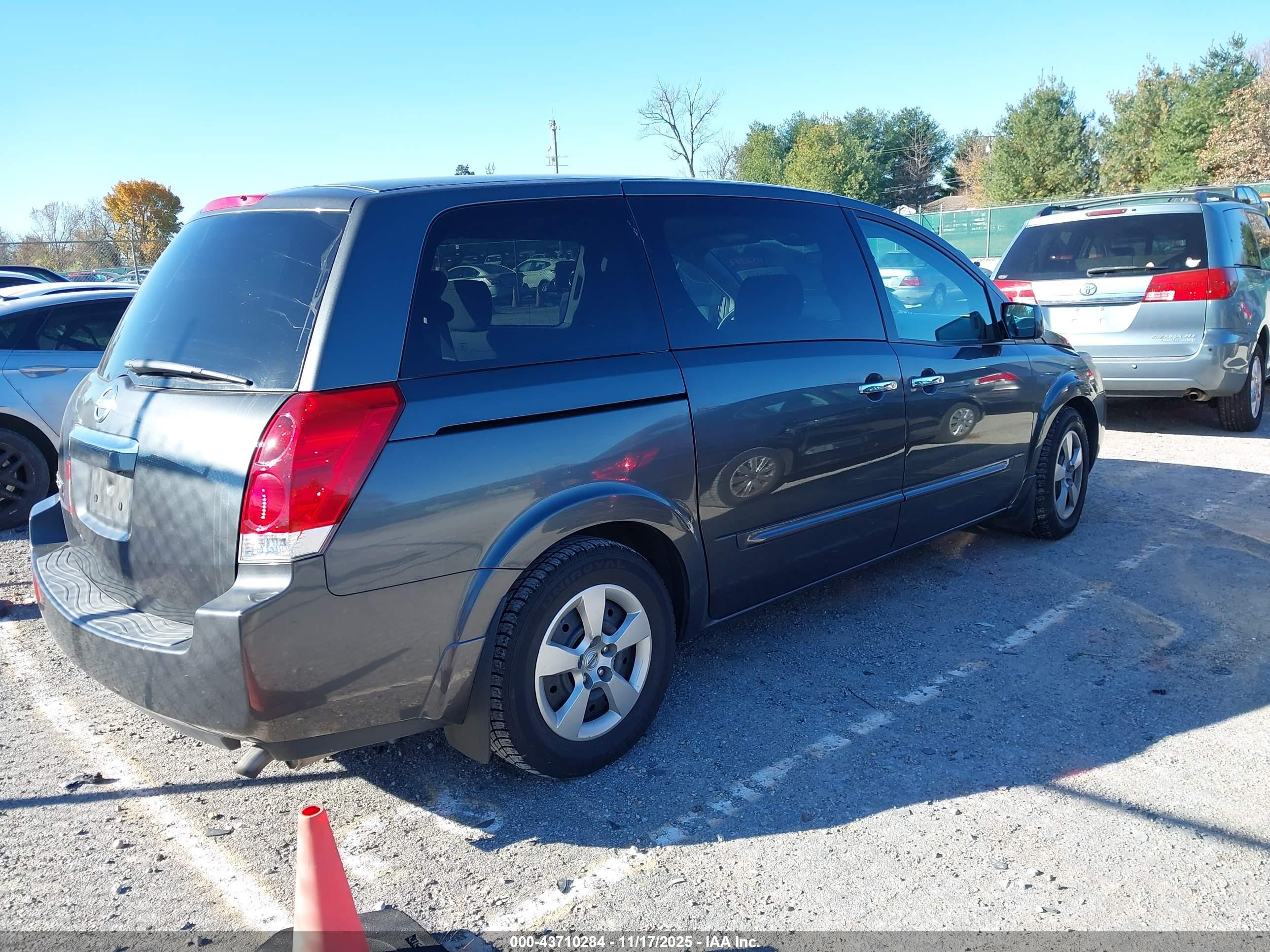 2007 Nissan Quest 3.5 Серый vin: 5N1BV28U97N120479