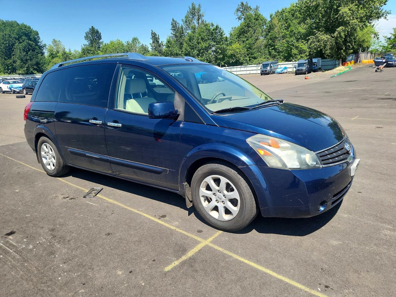 2007 Nissan Quest 3.5 Blue vin: 5N1BV28U97N142367