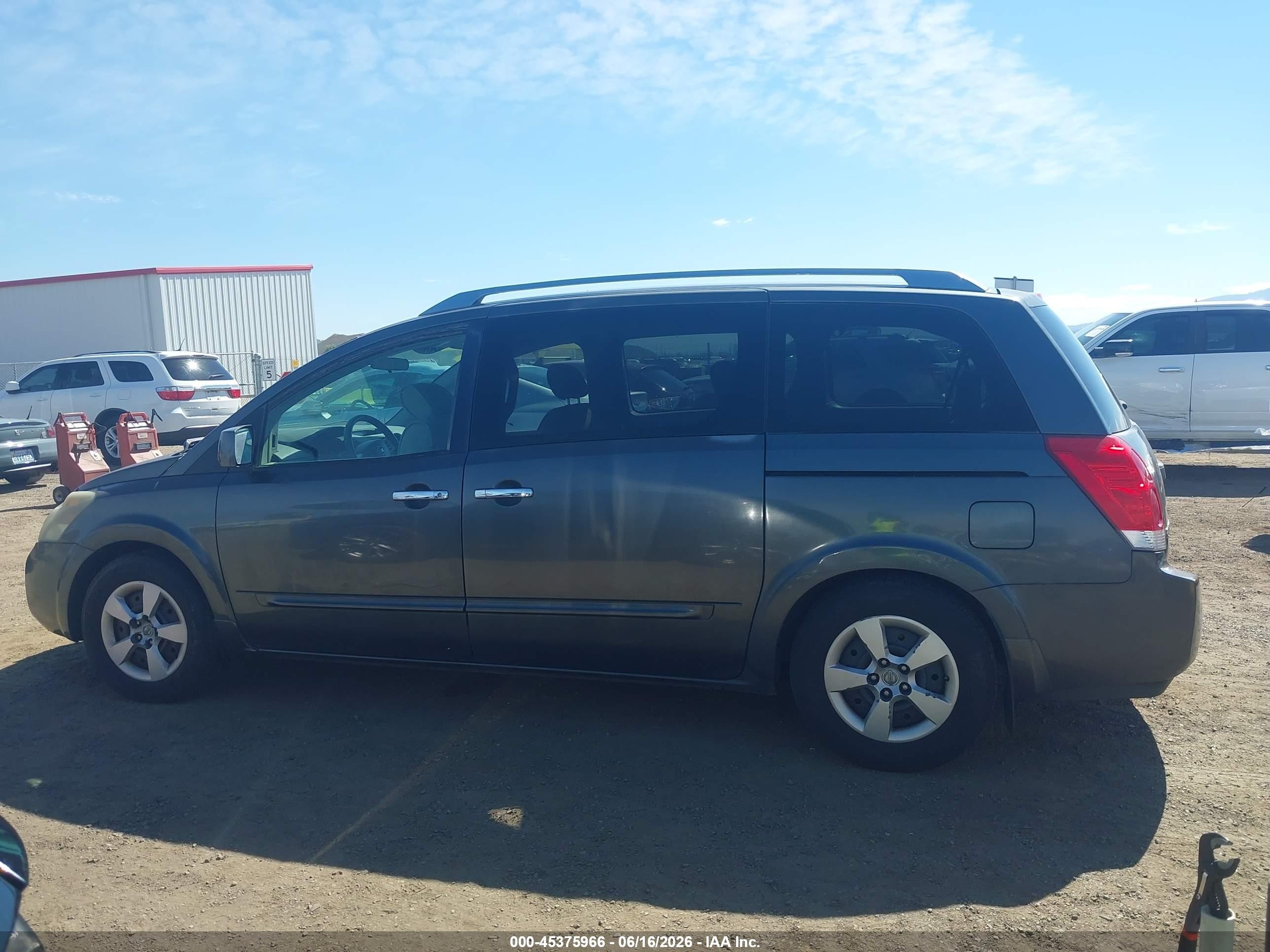 2008 Nissan Quest 3.5 S Gray vin: 5N1BV28U98N114618
