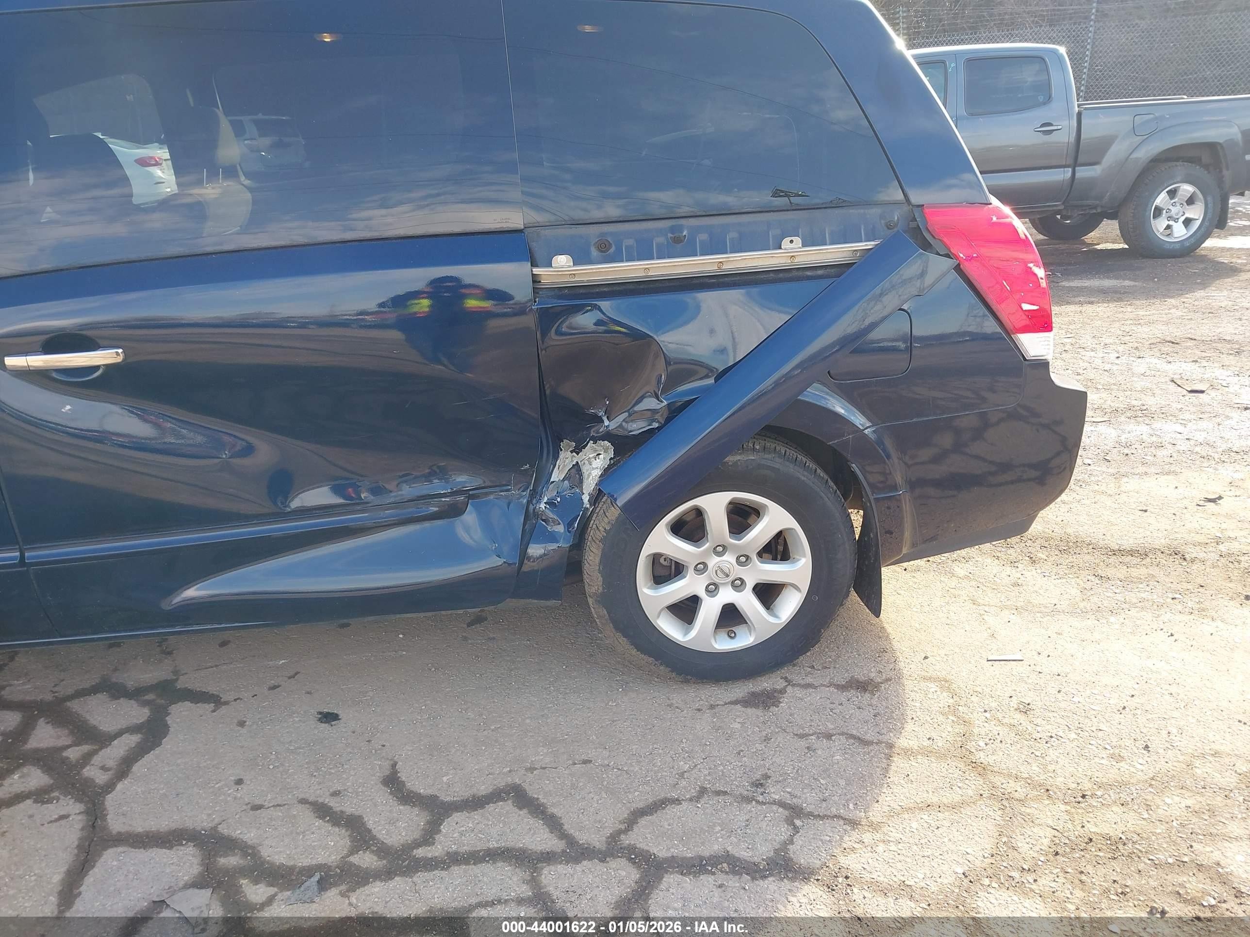2009 Nissan Quest 3.5 S Blue vin: 5N1BV28U99N102129