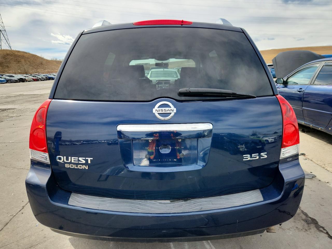 2009 Nissan Quest 3.5 Blue vin: 5N1BV28U99N104785