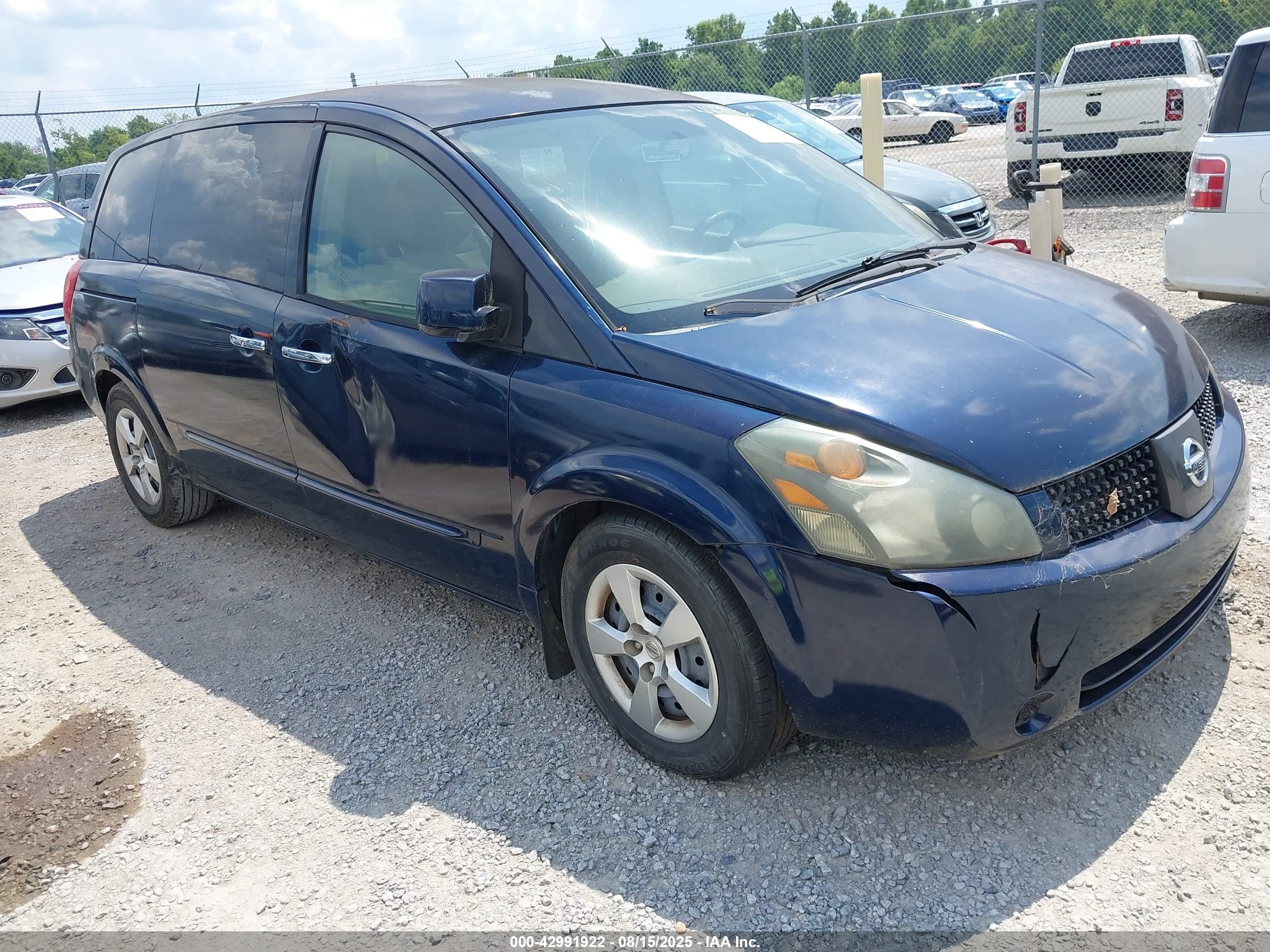 2007 Nissan Quest 3.5 Dark Blue vin: 5N1BV28UX7N129739
