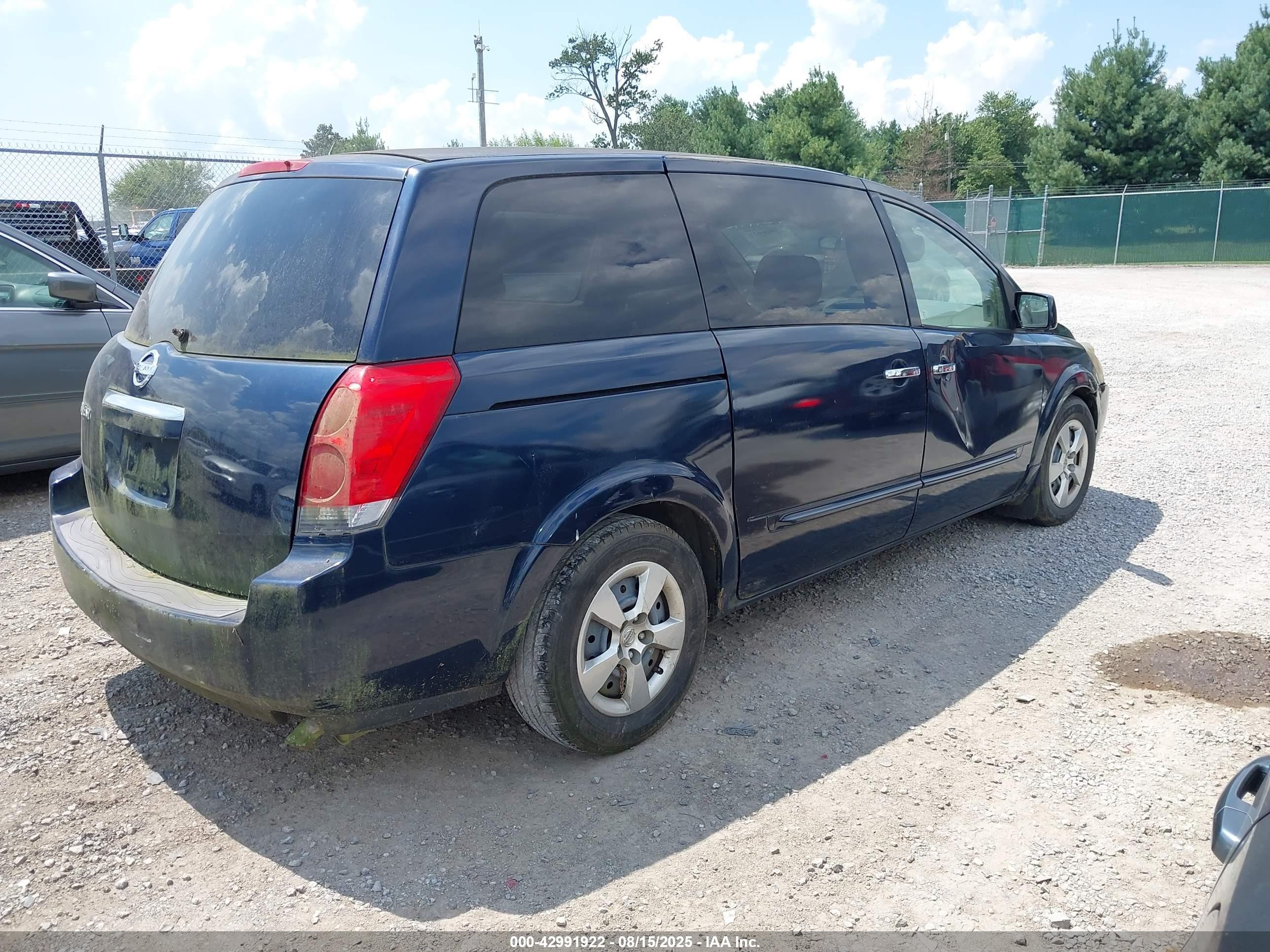 2007 Nissan Quest 3.5 Dark Blue vin: 5N1BV28UX7N129739