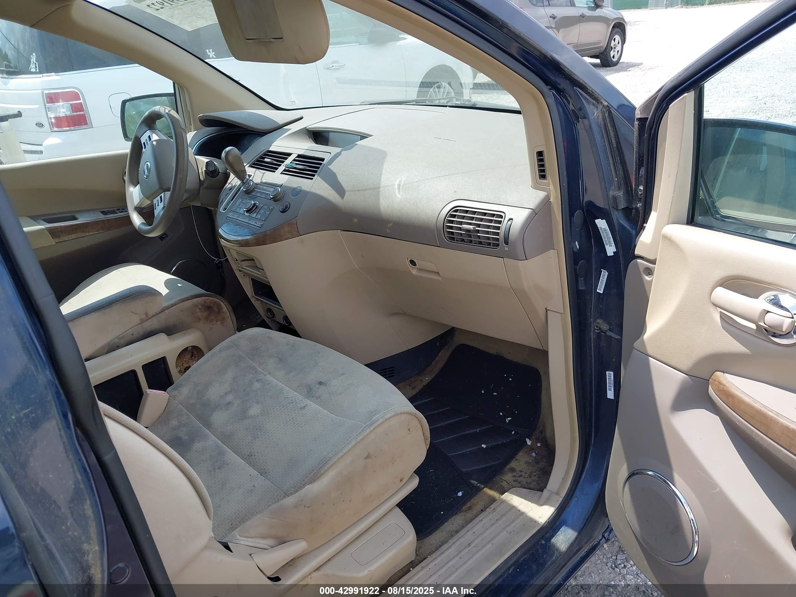 2007 Nissan Quest 3.5 Dark Blue vin: 5N1BV28UX7N129739