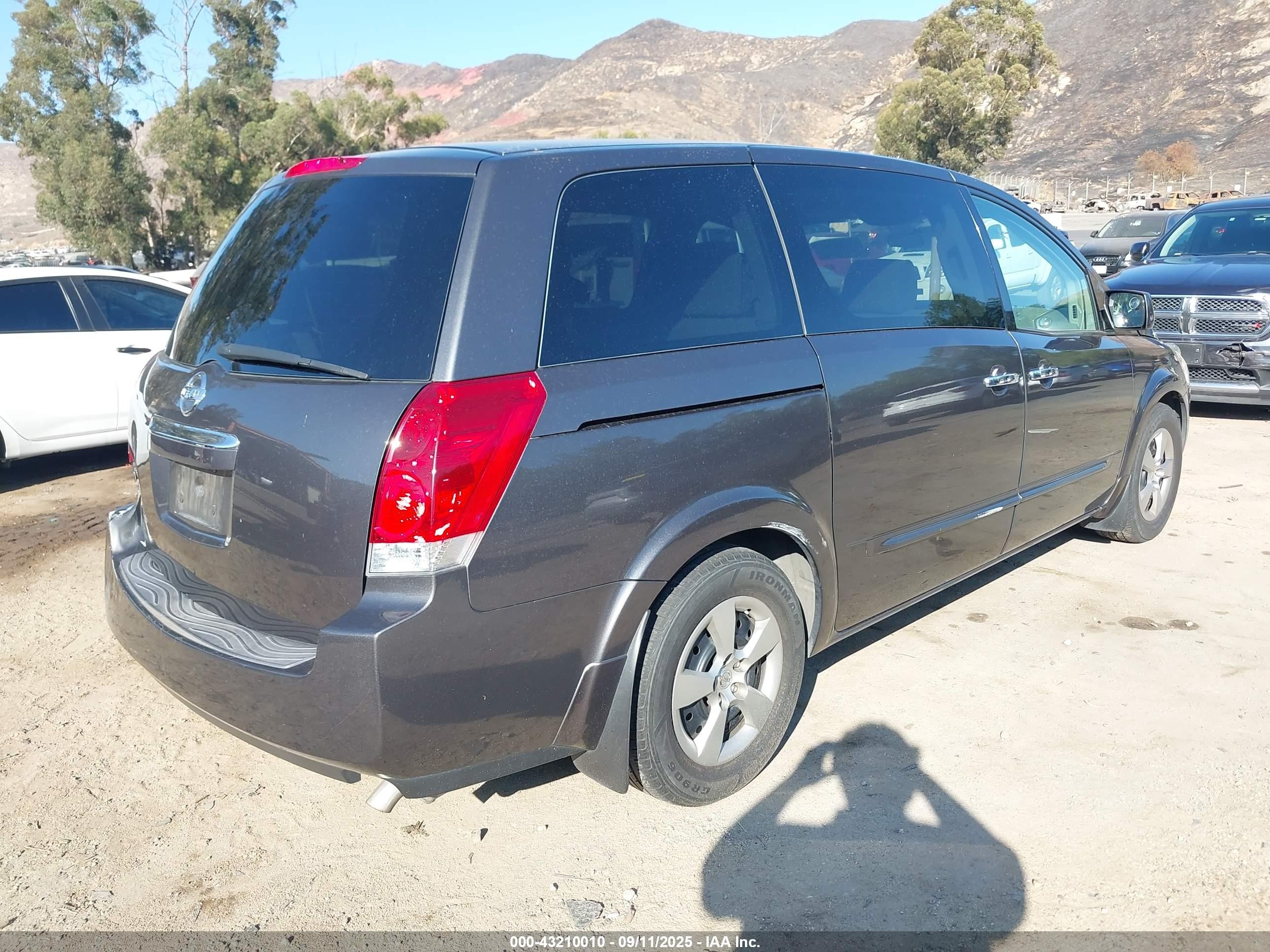 2009 Nissan Quest 3.5 Gray vin: 5N1BV28UX9N102320