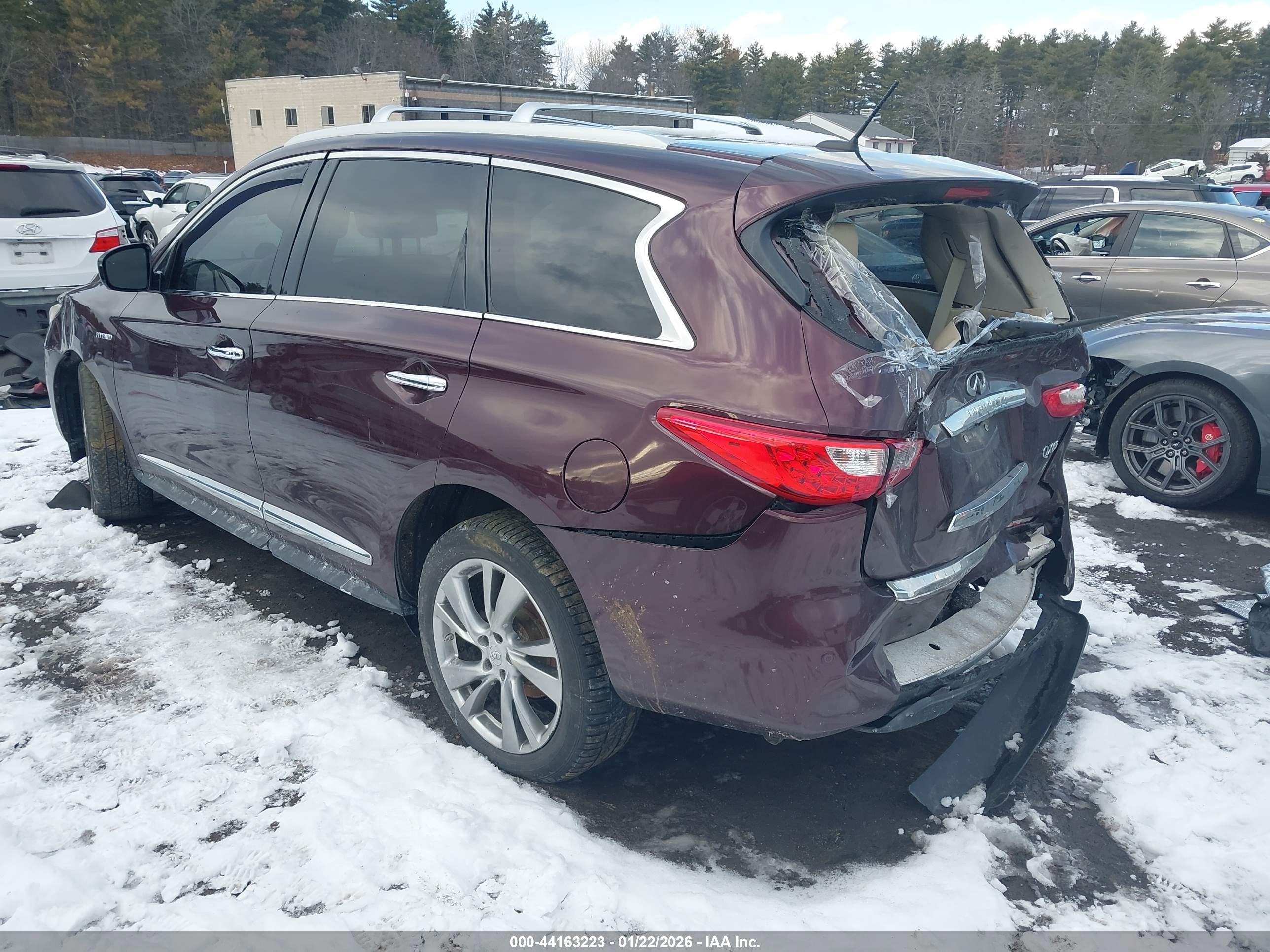 2014 Infiniti Qx60 Hybrid   Purple vin: 5N1CL0MM1EC528794