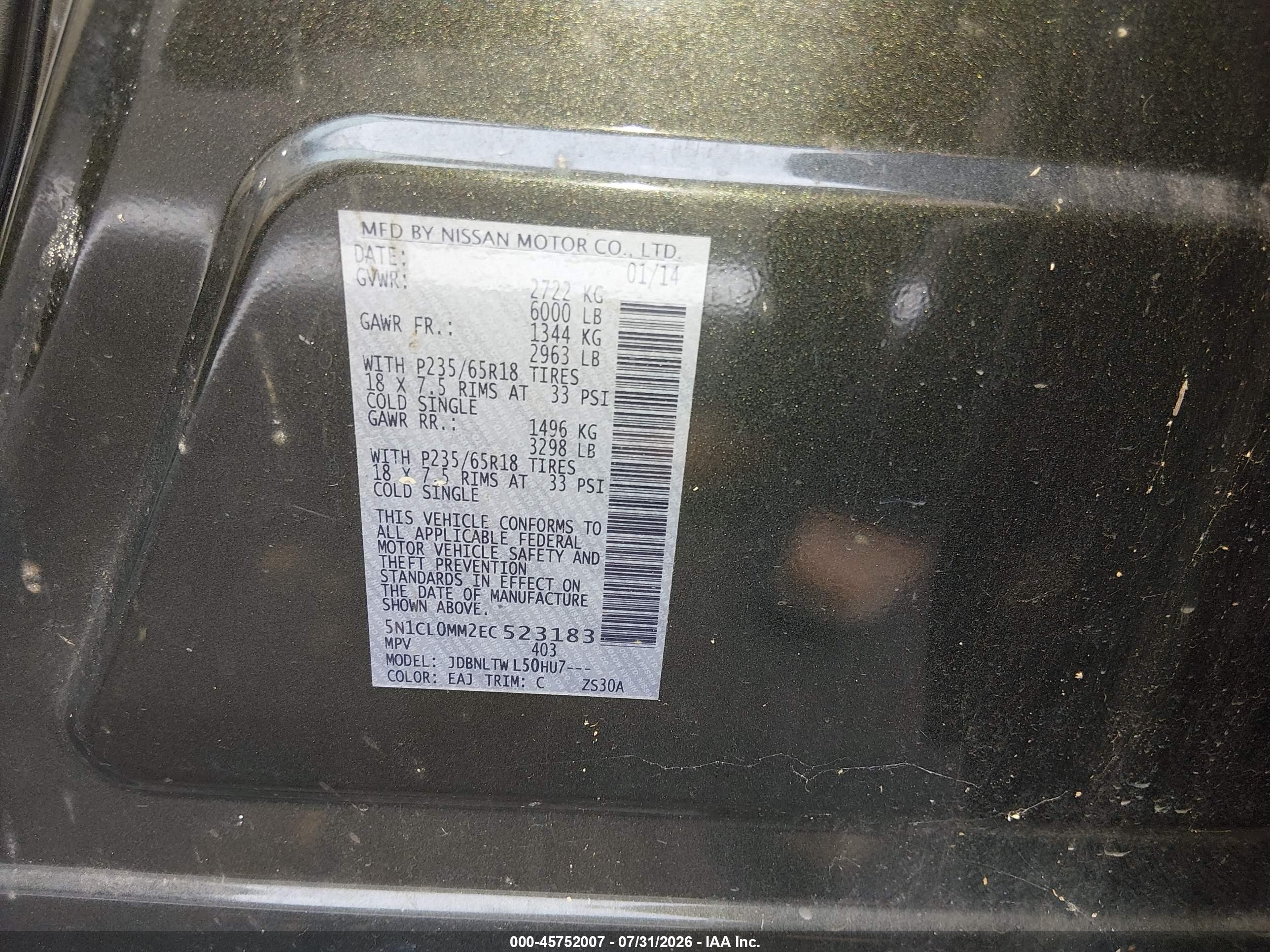 2014 Infiniti Qx60 Hybrid   Gray vin: 5N1CL0MM2EC523183