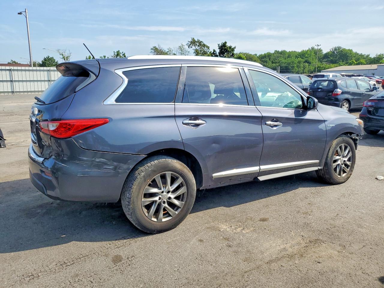 2014 Infiniti Qx60 Hybrid Gray vin: 5N1CL0MM2EC531347