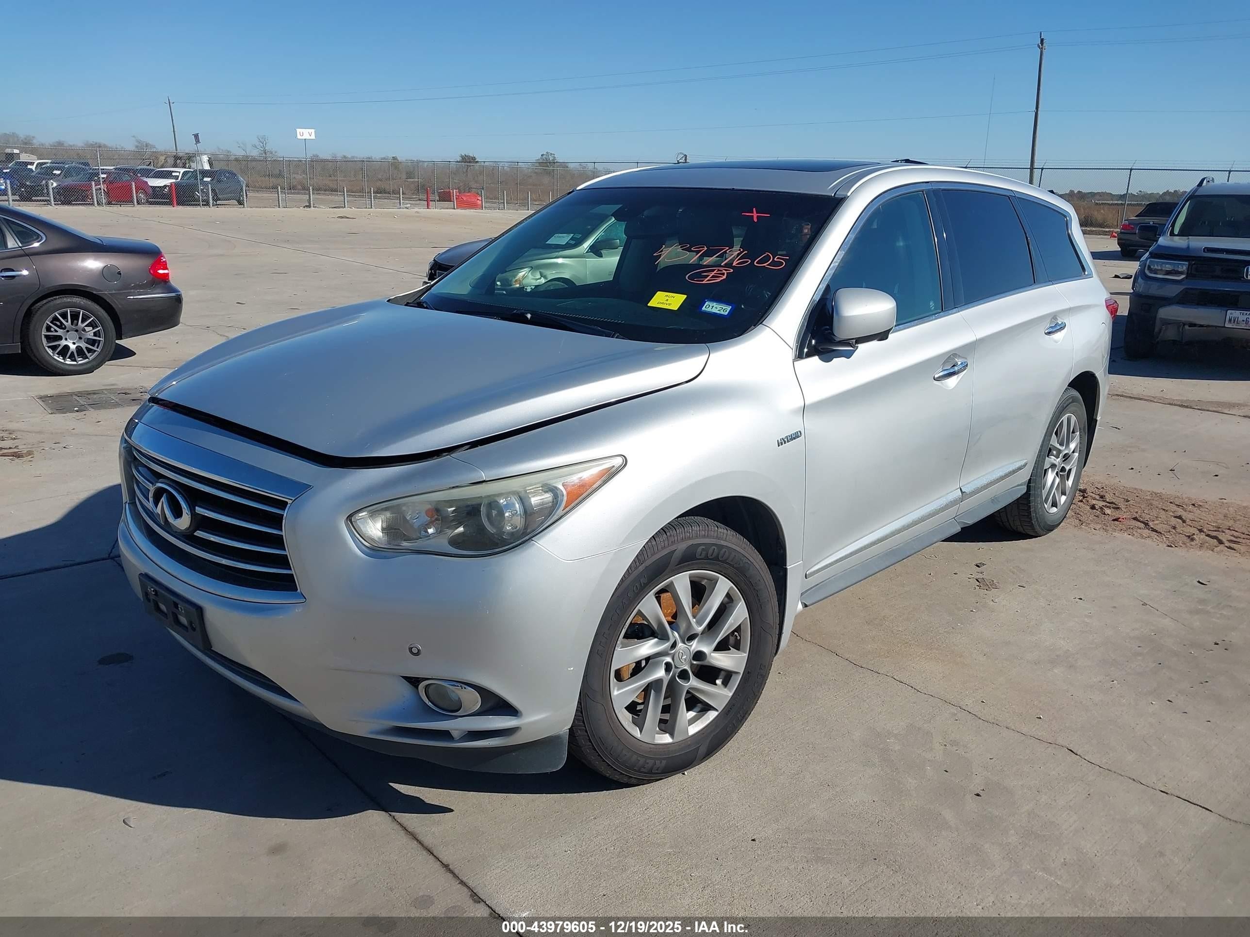 2014 Infiniti Qx60 Hybrid   Silver vin: 5N1CL0MM3EC512497
