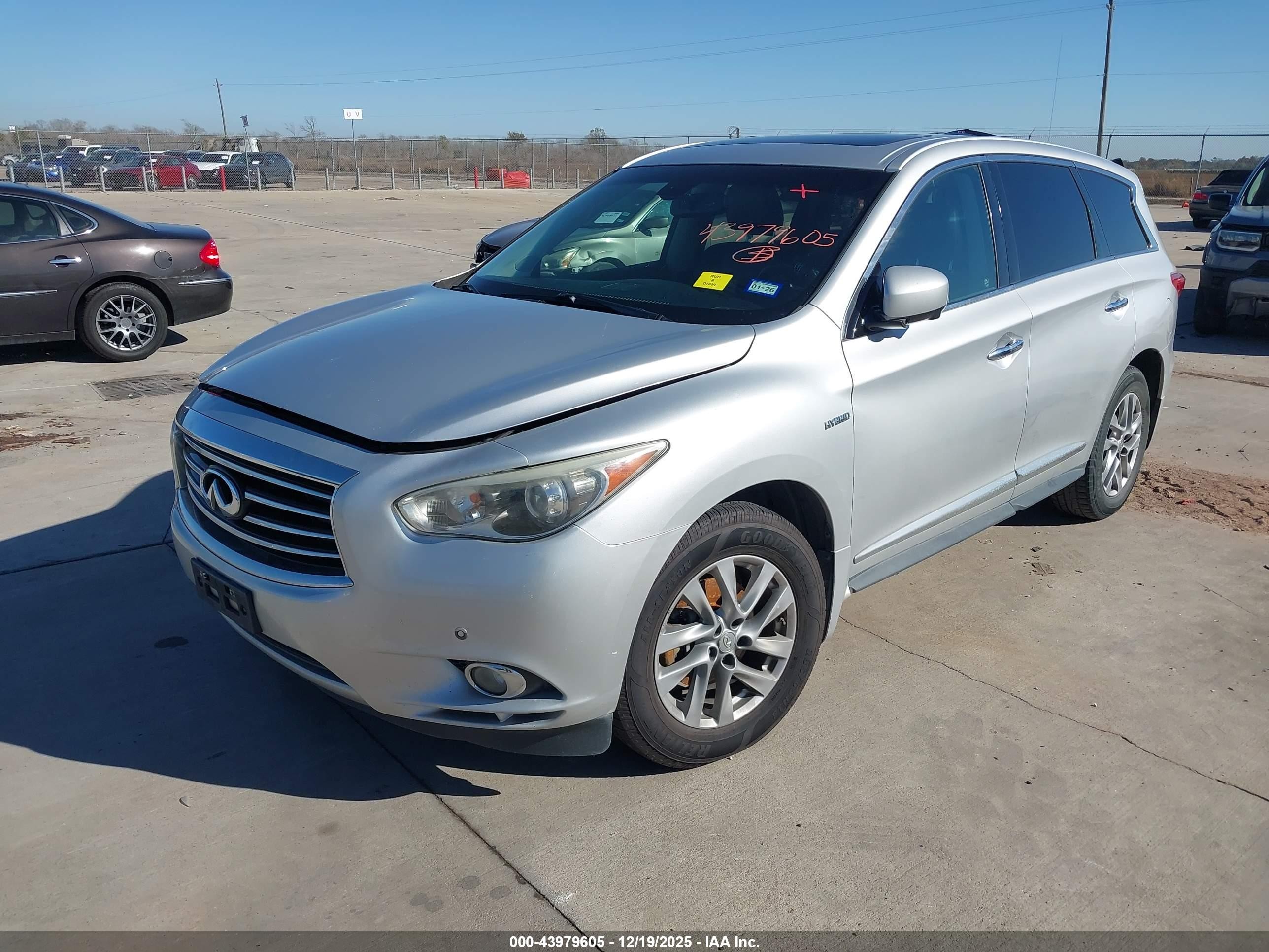 2014 Infiniti Qx60 Hybrid   Silver vin: 5N1CL0MM3EC512497