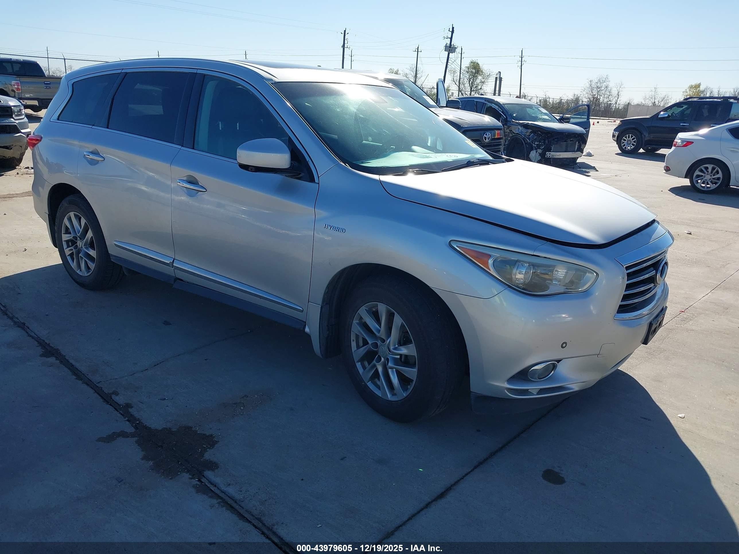 2014 Infiniti Qx60 Hybrid   Silver vin: 5N1CL0MM3EC512497