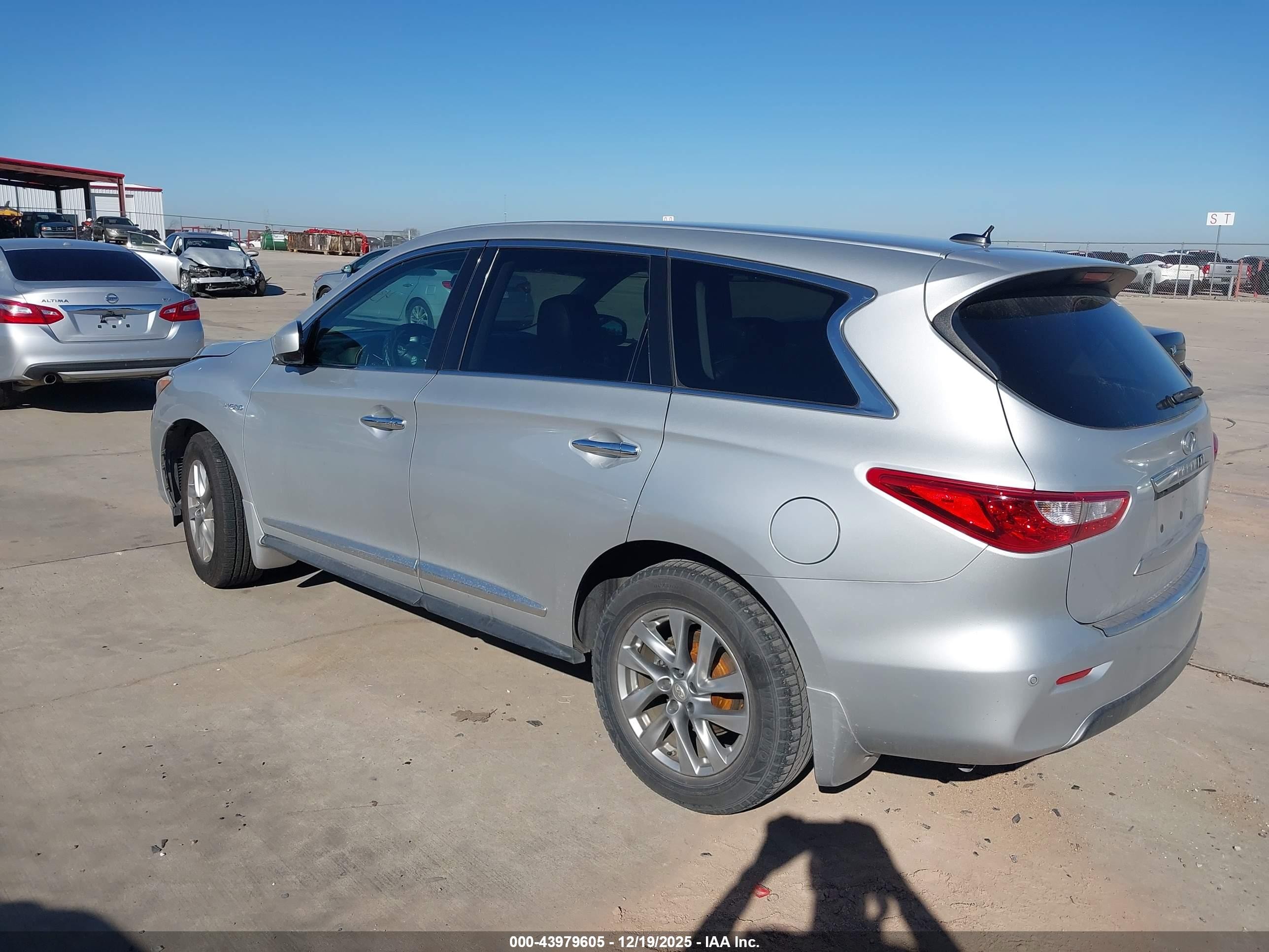 2014 Infiniti Qx60 Hybrid   Silver vin: 5N1CL0MM3EC512497