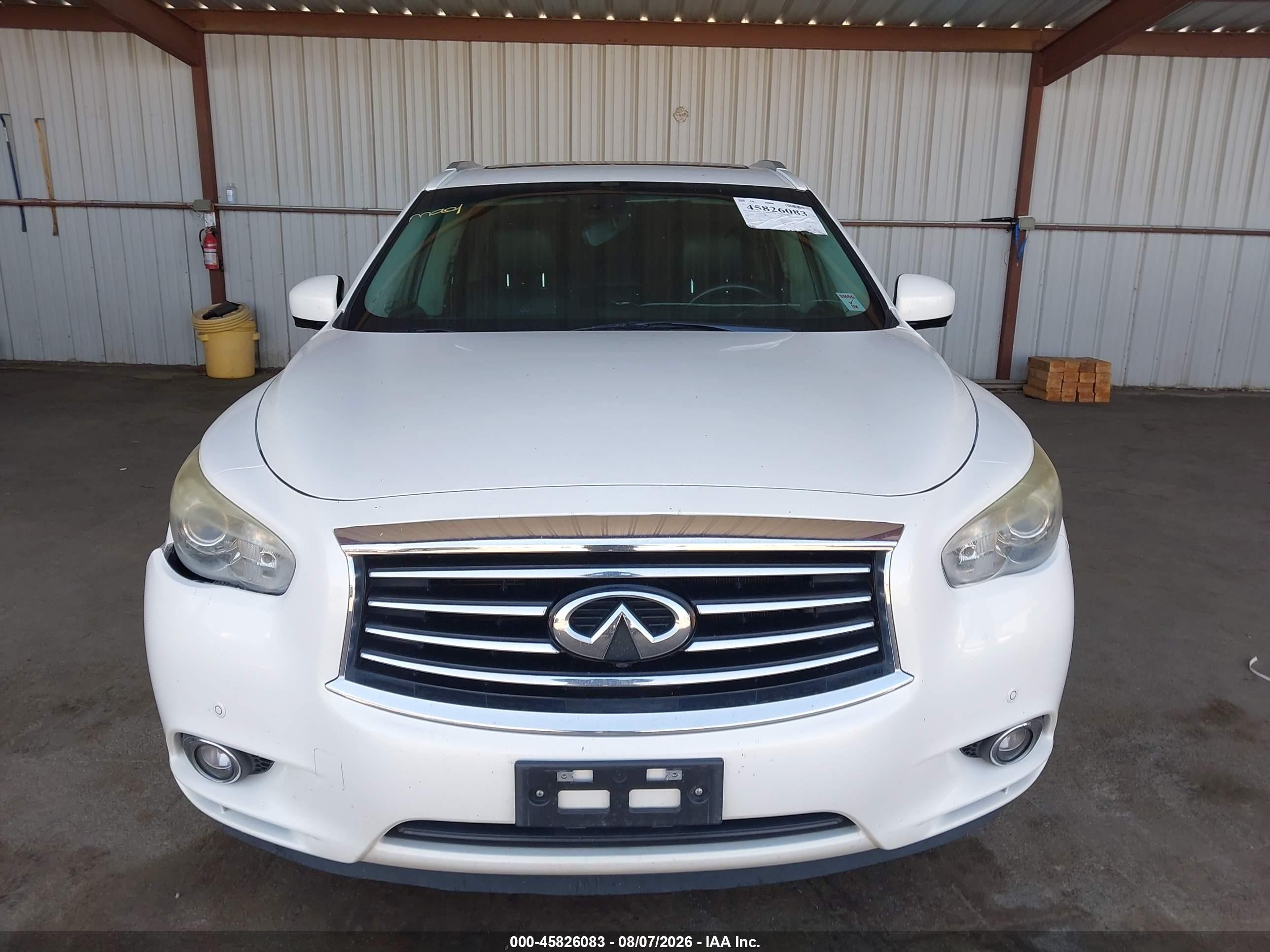 2014 Infiniti Qx60 Hybrid   White vin: 5N1CL0MM4EC525145