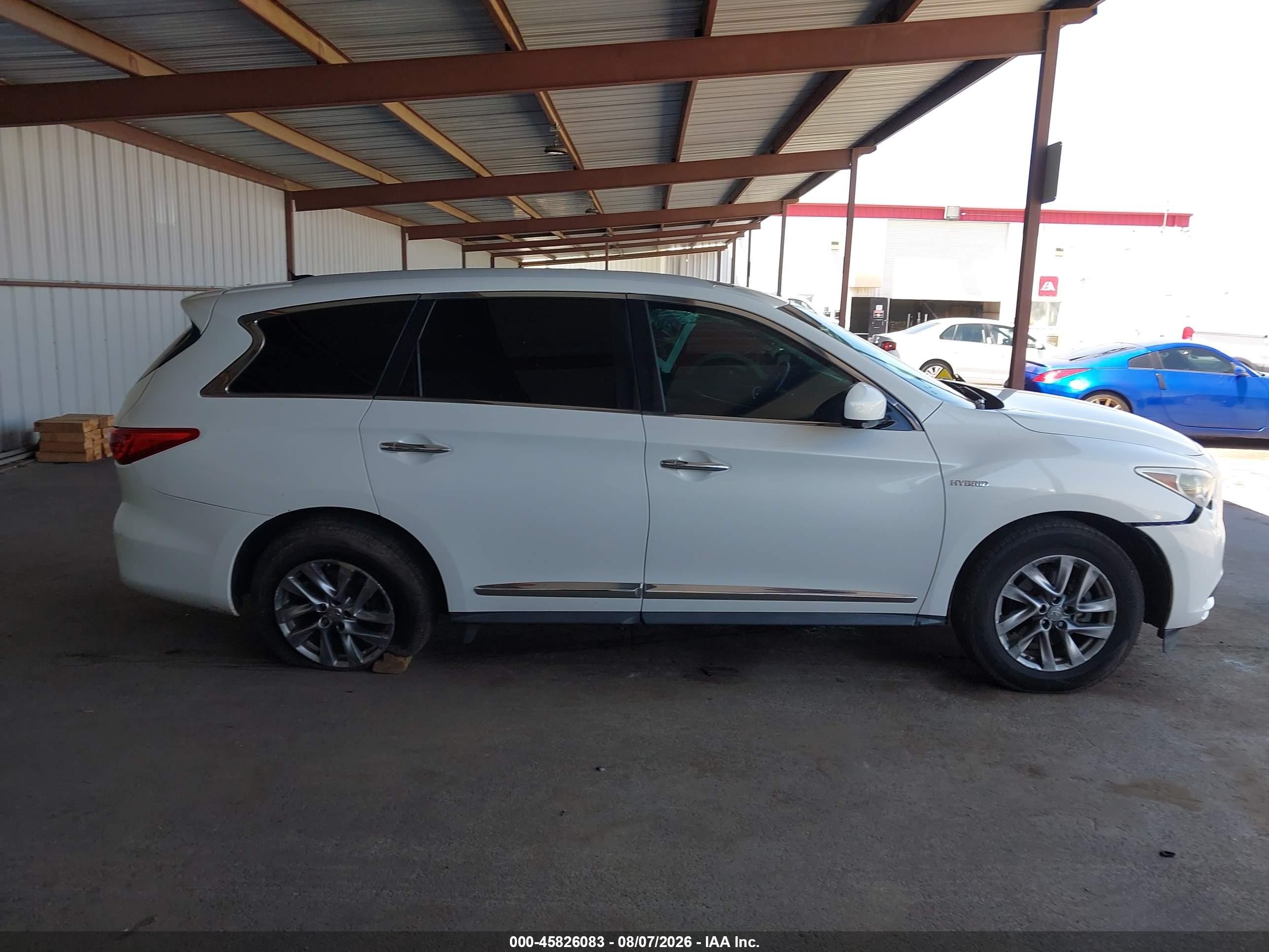 2014 Infiniti Qx60 Hybrid   White vin: 5N1CL0MM4EC525145
