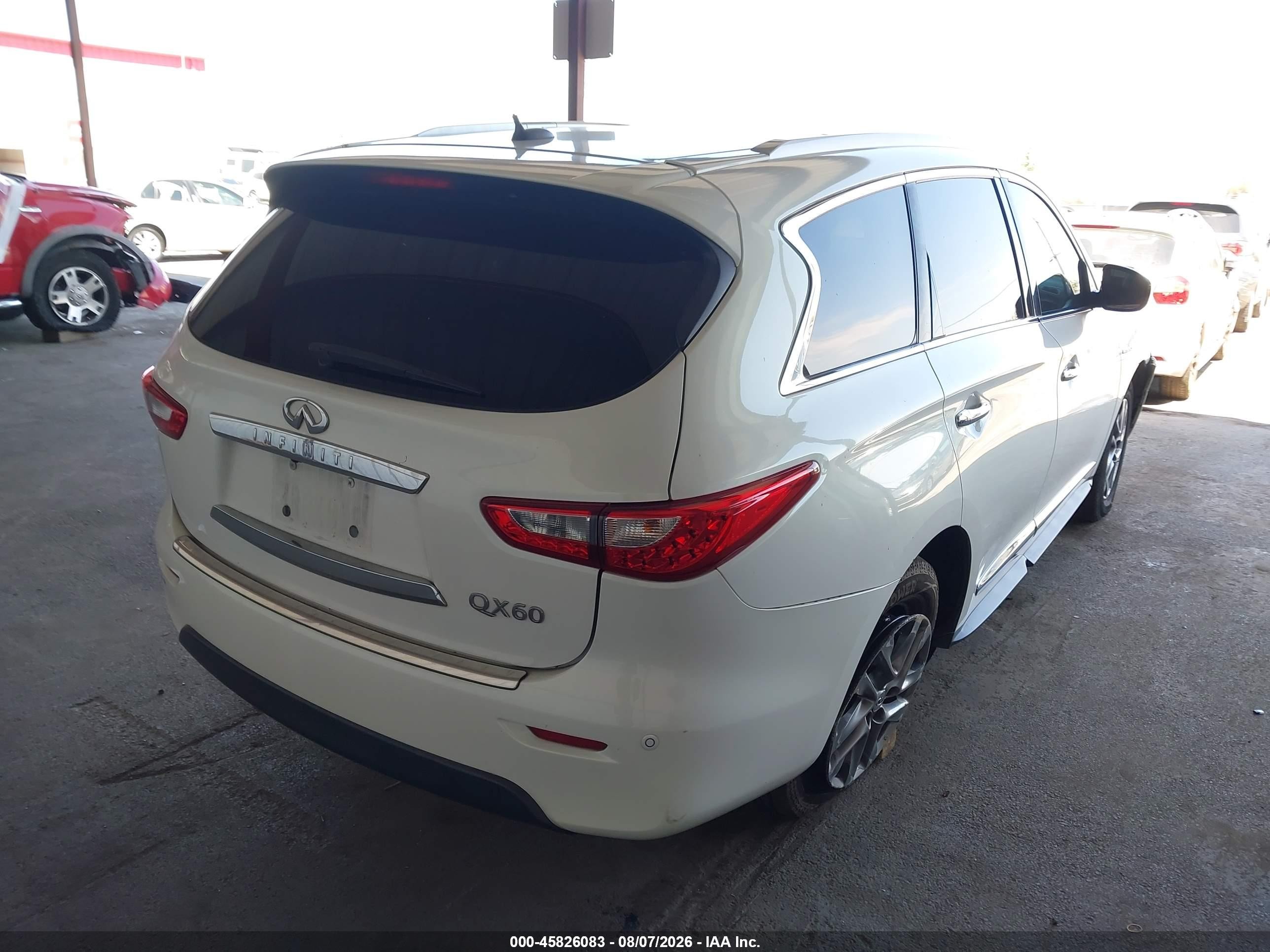 2014 Infiniti Qx60 Hybrid   White vin: 5N1CL0MM4EC525145
