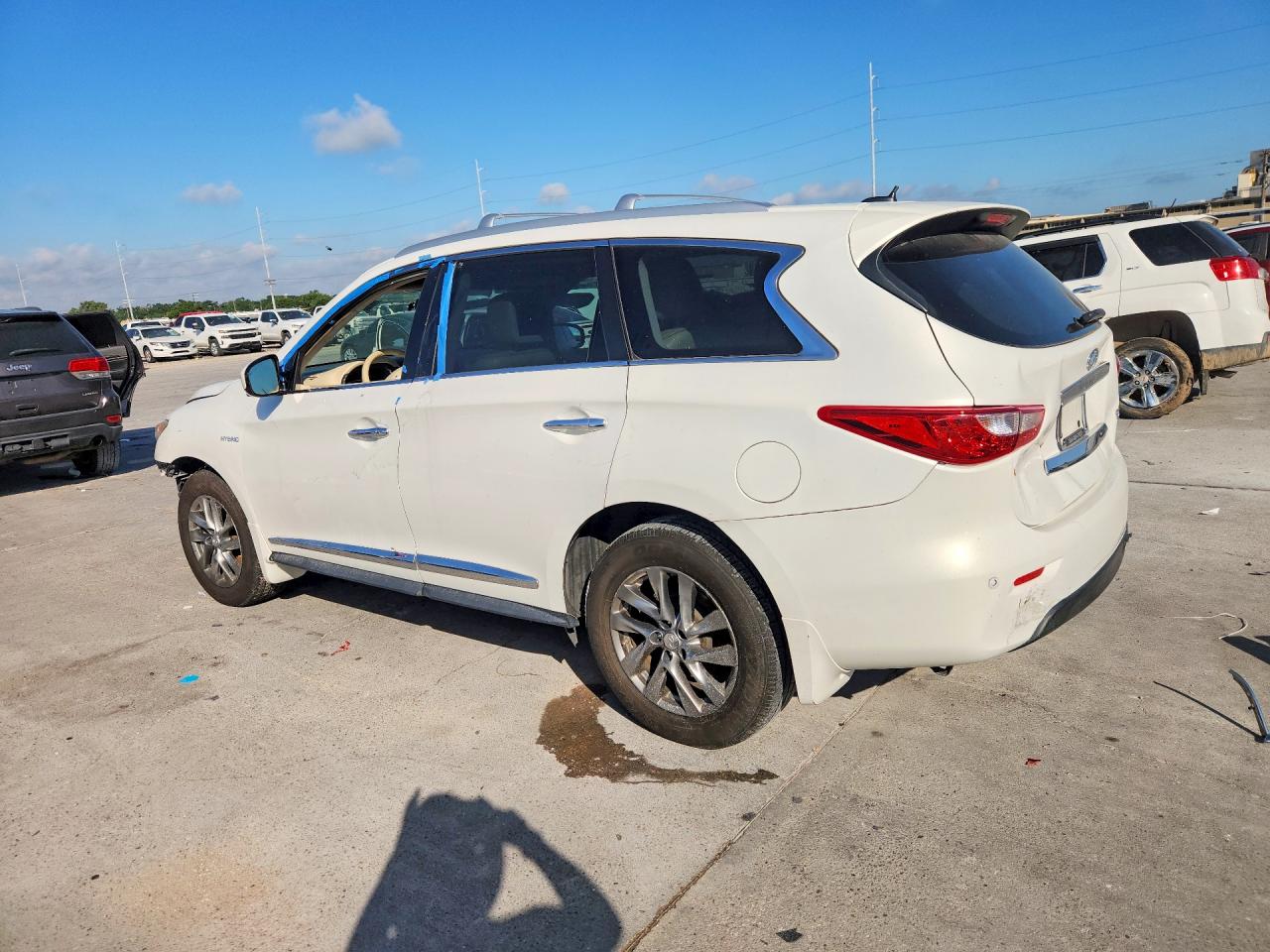 2014 Infiniti Qx60 Hybrid White vin: 5N1CL0MM5EC521928