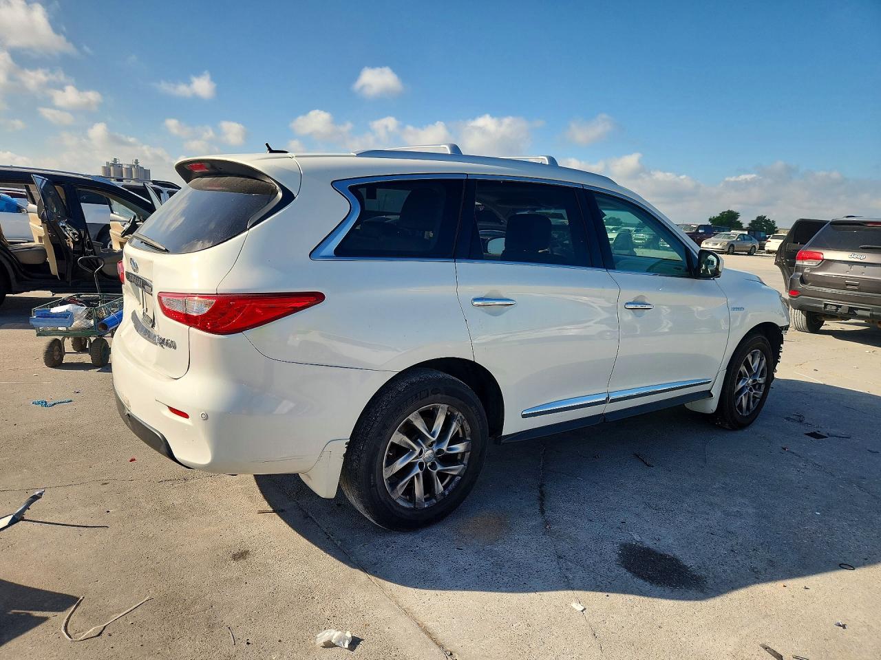 2014 Infiniti Qx60 Hybrid White vin: 5N1CL0MM5EC521928