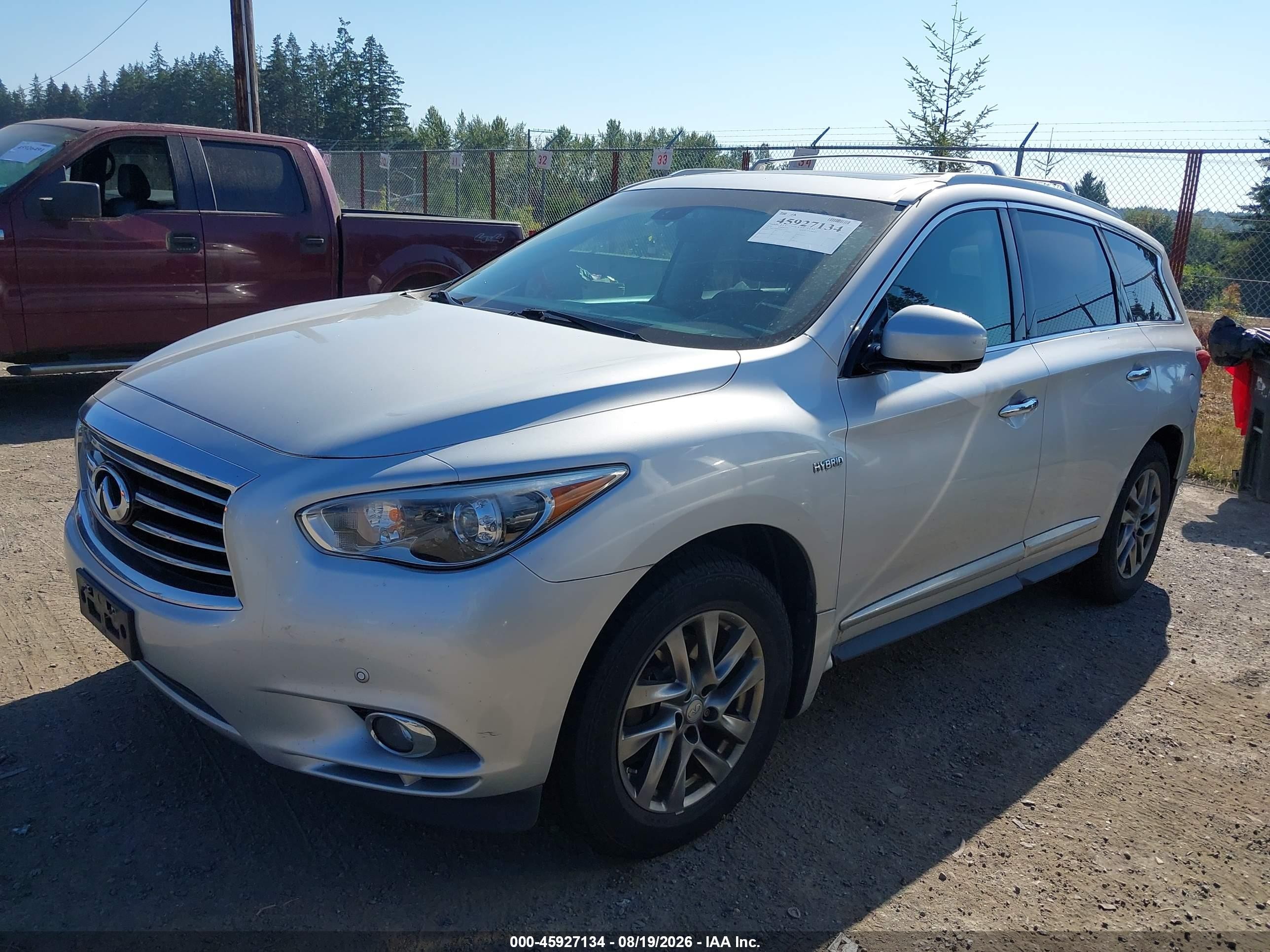 2014 Infiniti Qx60 Hybrid   Серебряный vin: 5N1CL0MM6EC519315
