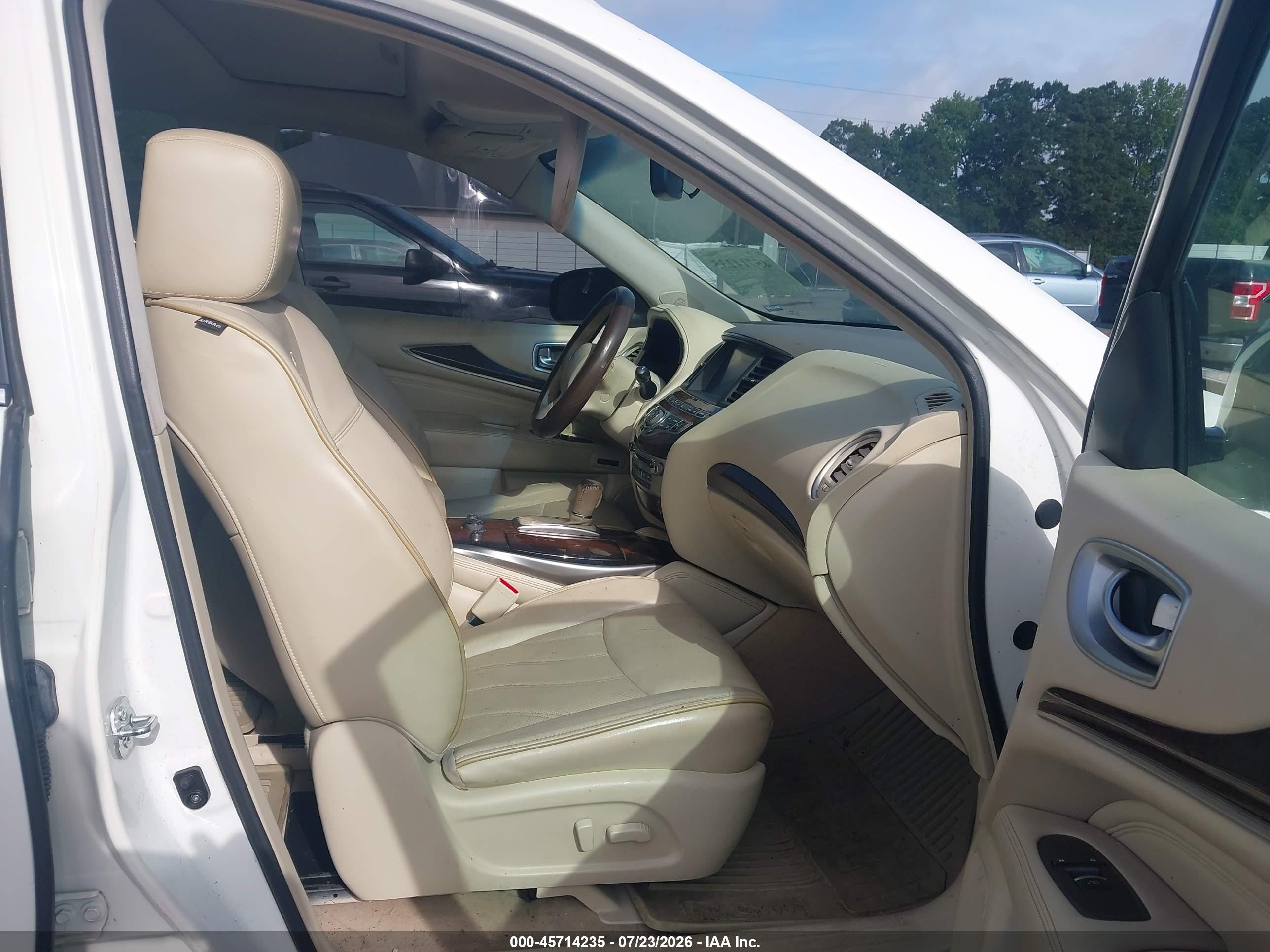 2014 Infiniti Qx60 Hybrid   White vin: 5N1CL0MM7EC516150