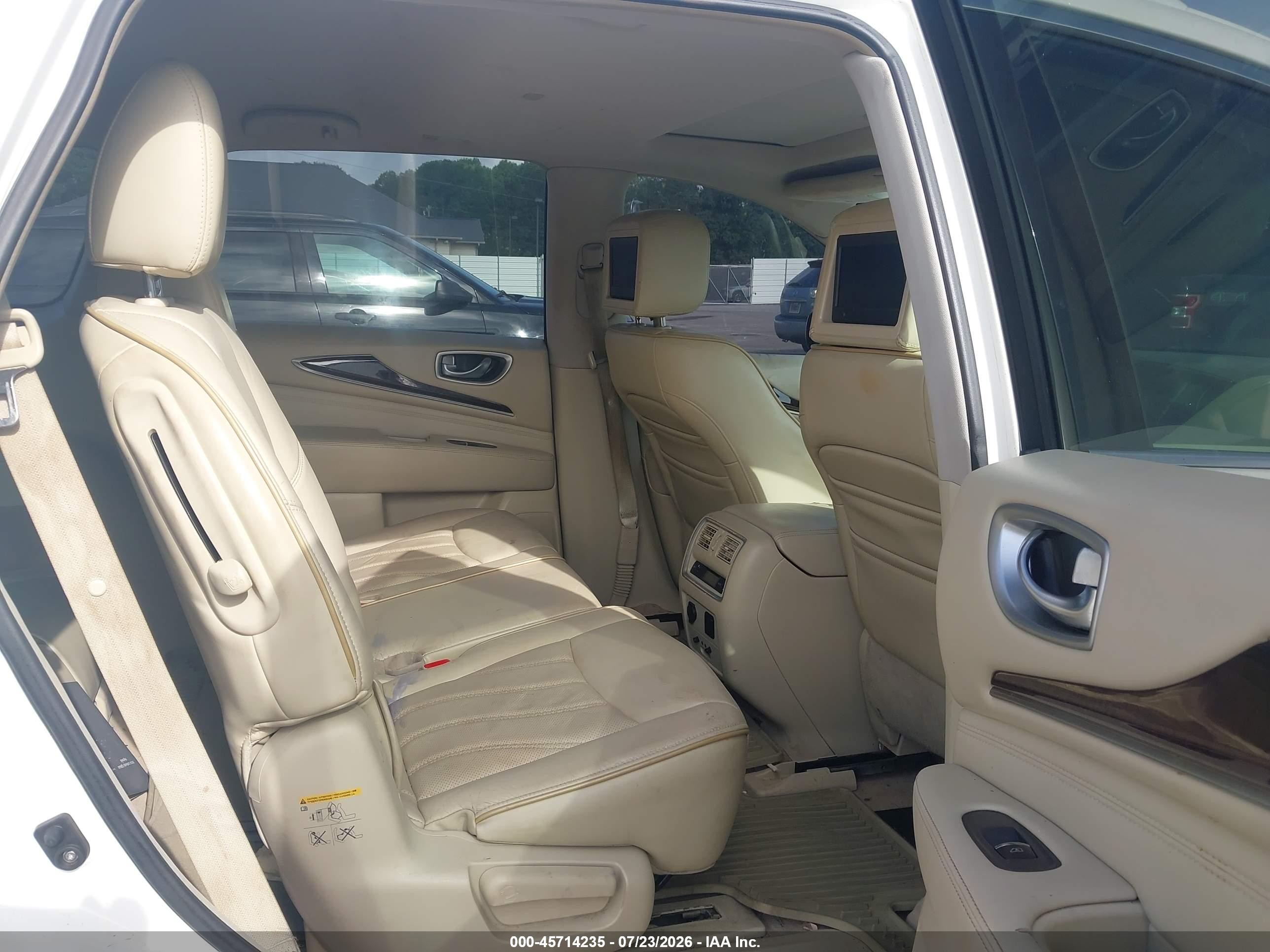 2014 Infiniti Qx60 Hybrid   White vin: 5N1CL0MM7EC516150