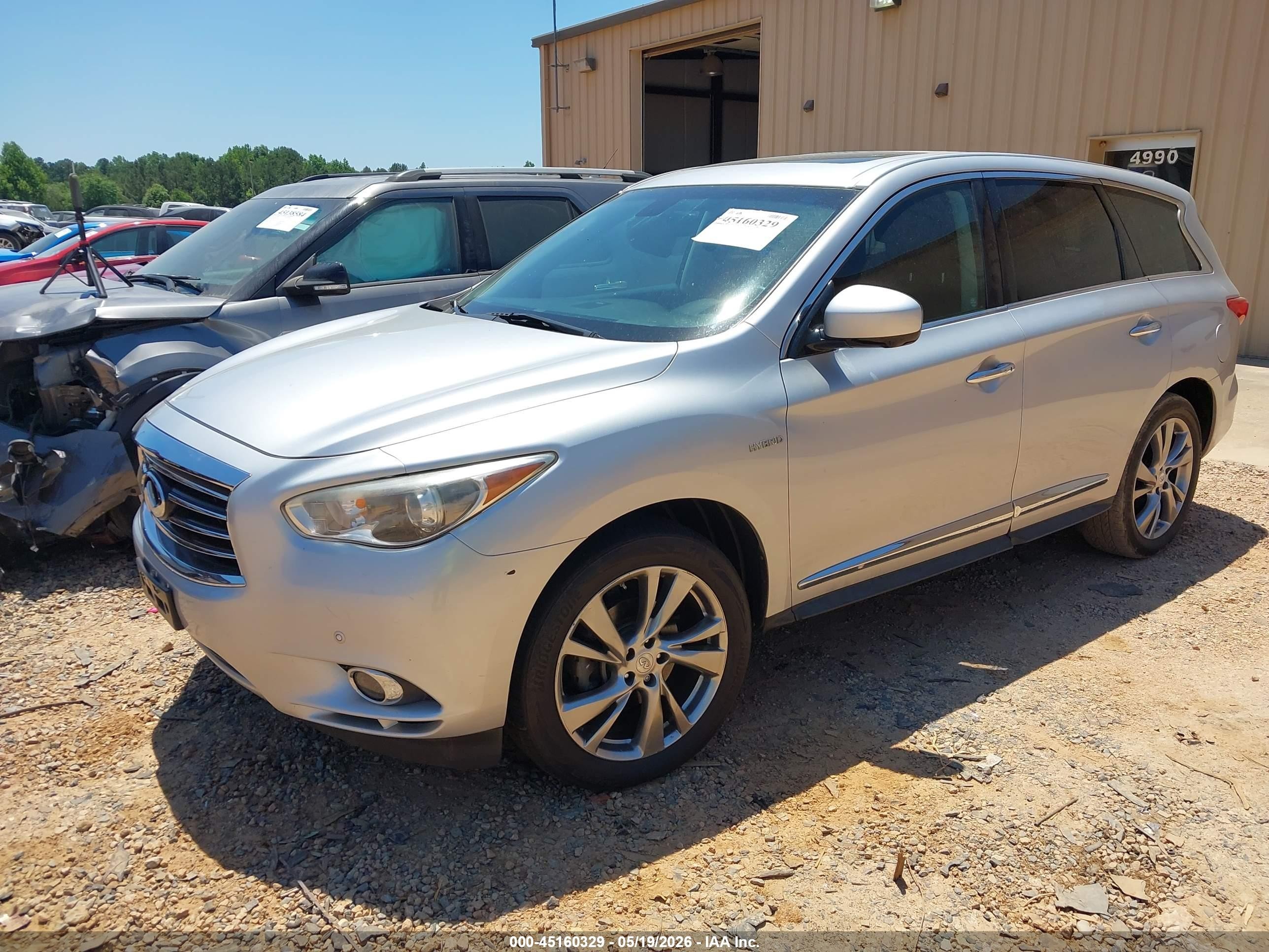 2014 Infiniti Qx60 Hybrid   Silver vin: 5N1CL0MM8EC513483