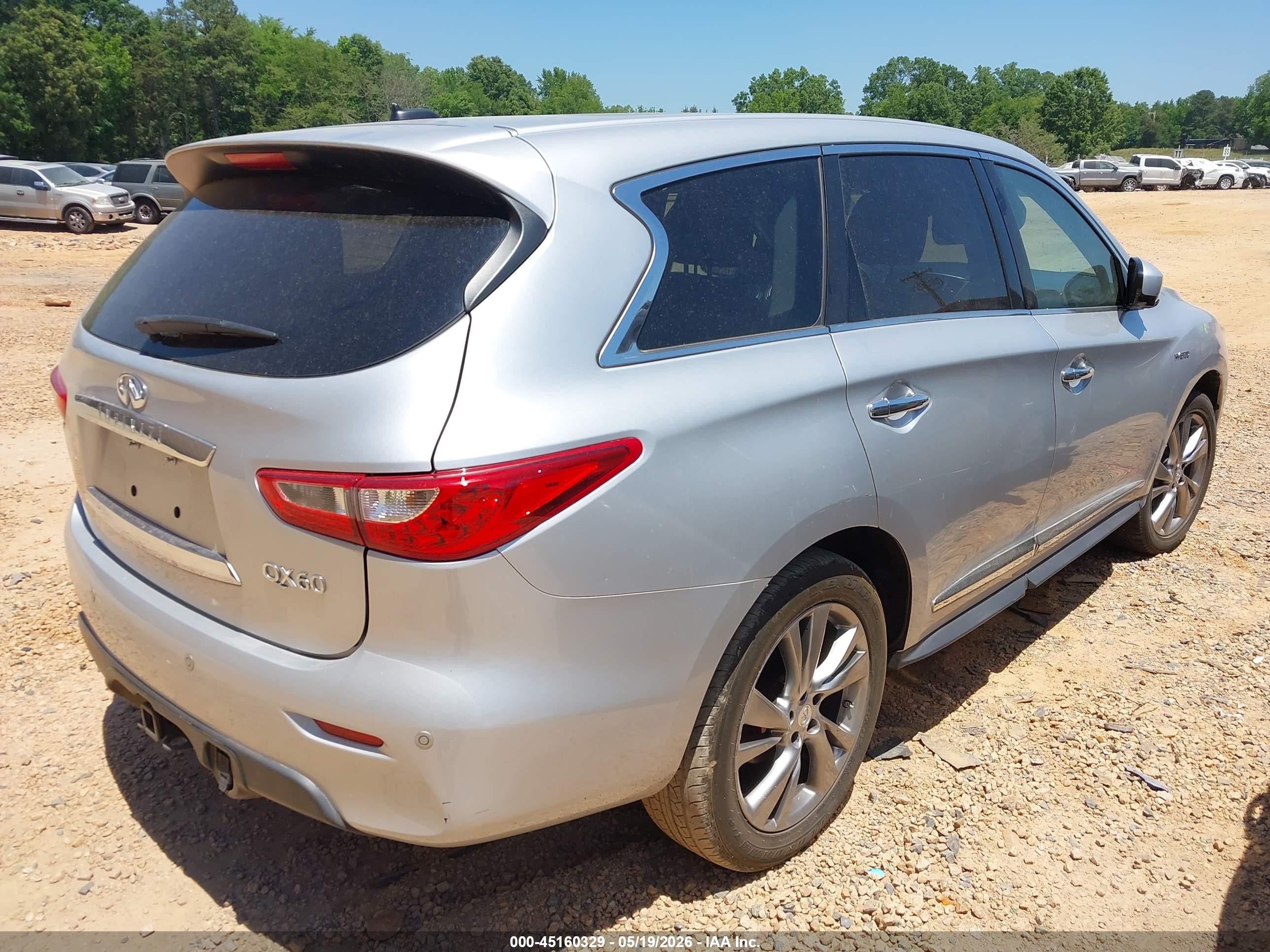 2014 Infiniti Qx60 Hybrid   Silver vin: 5N1CL0MM8EC513483