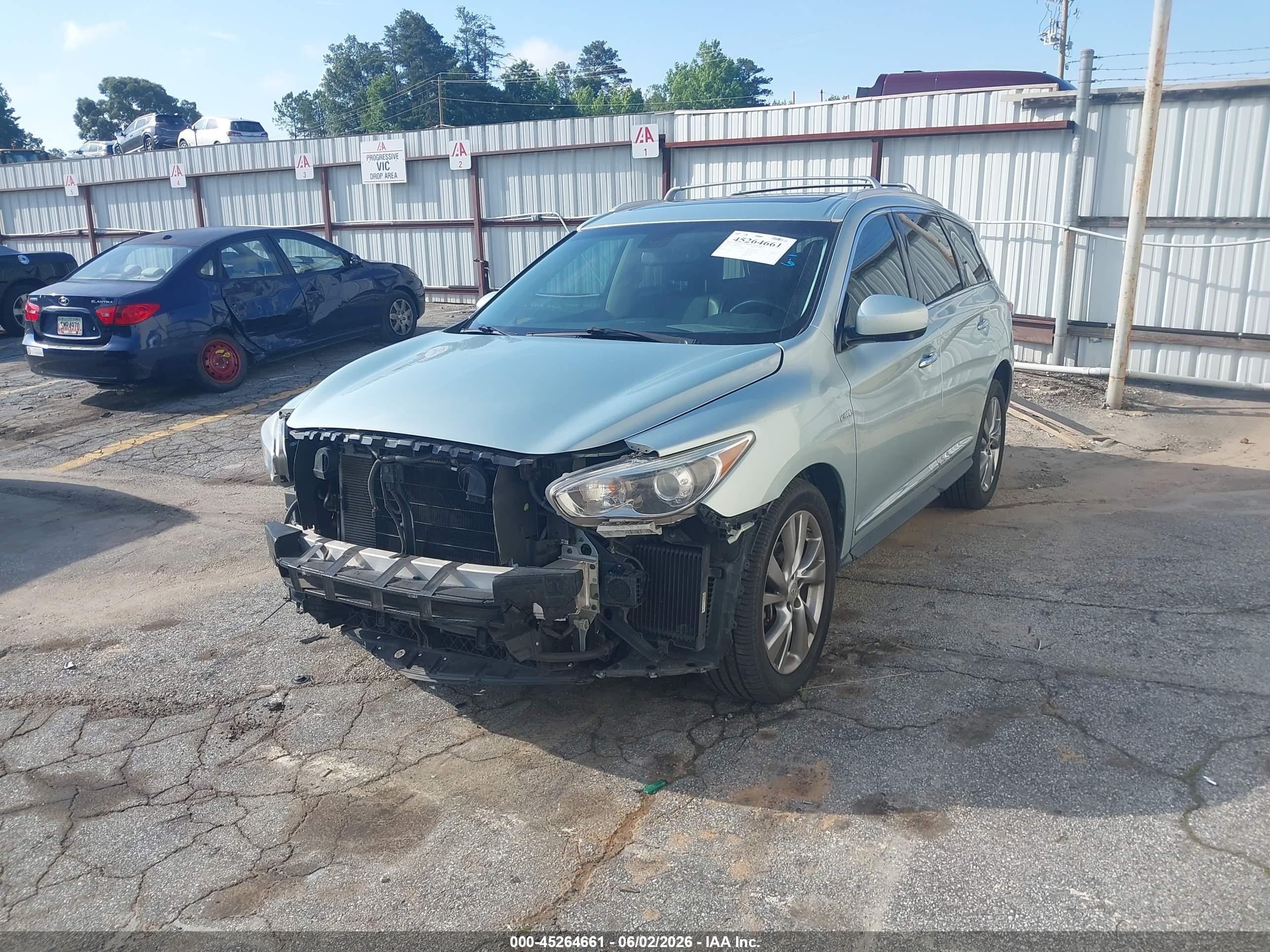 2014 Infiniti Qx60 Hybrid   Gray vin: 5N1CL0MM8EC528209