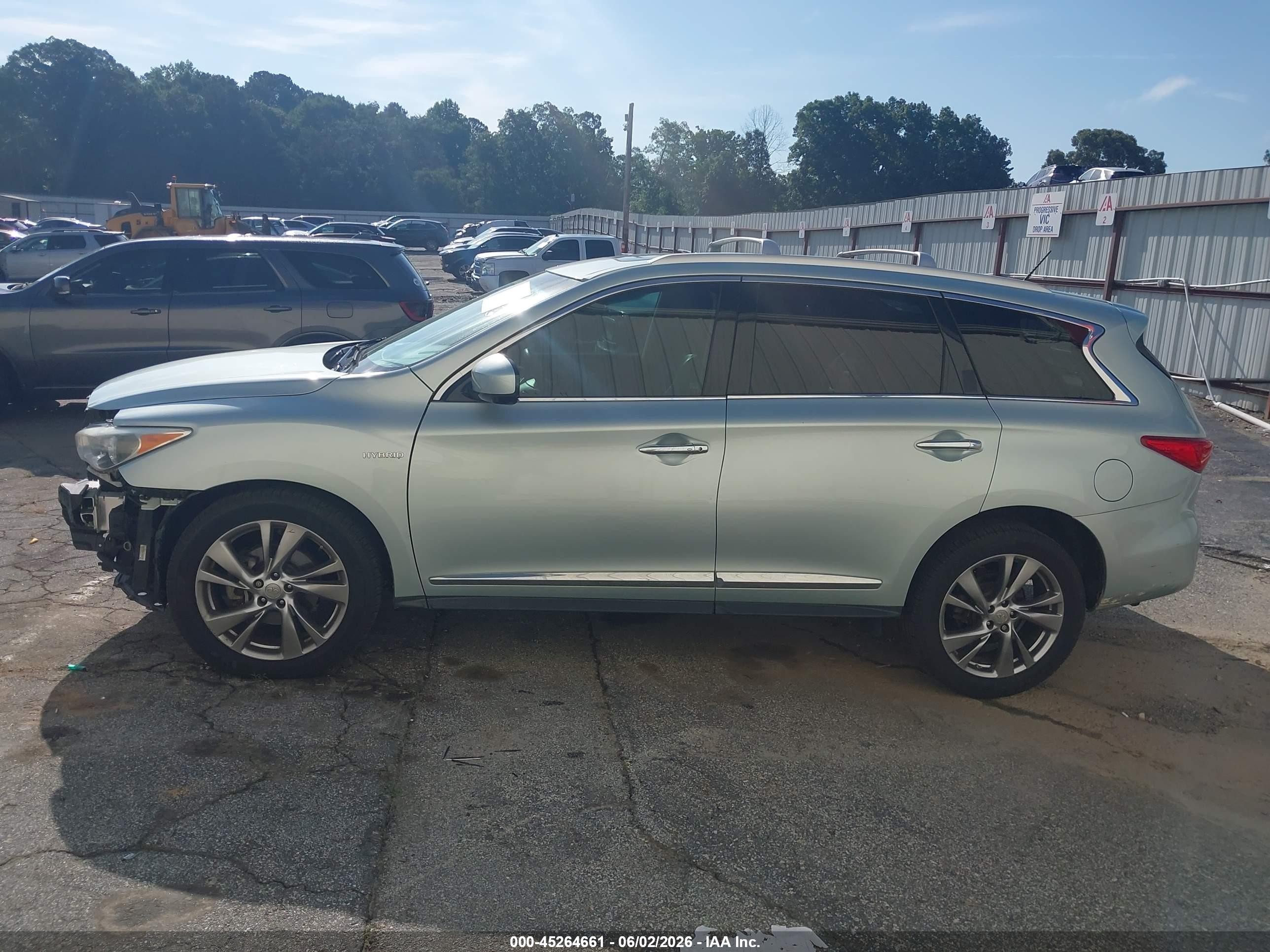 2014 Infiniti Qx60 Hybrid   Gray vin: 5N1CL0MM8EC528209